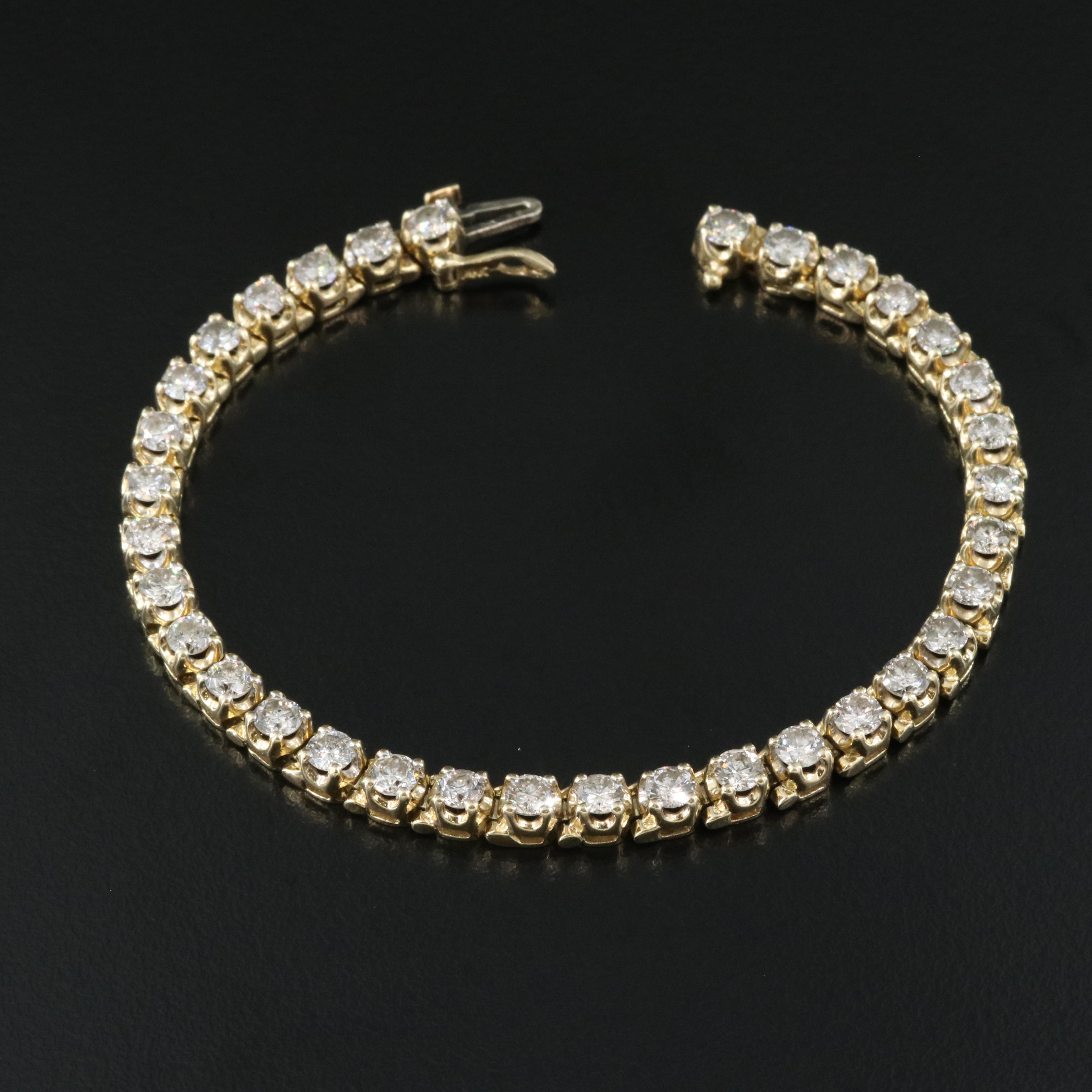 14K 6.06 CTW Diamond Line Bracelet