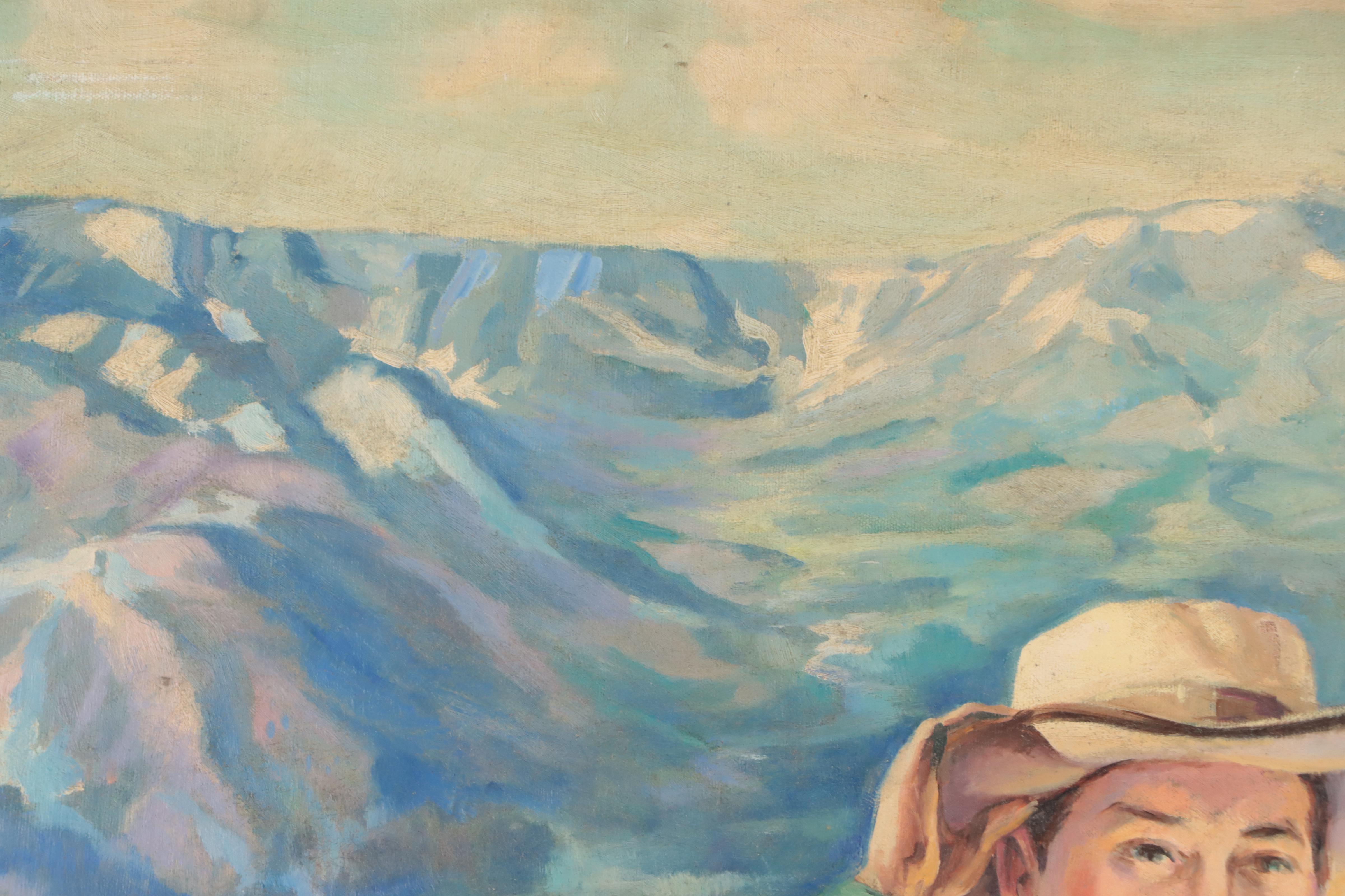 Dan Burne Jones Portrait Oil Painting, 1952