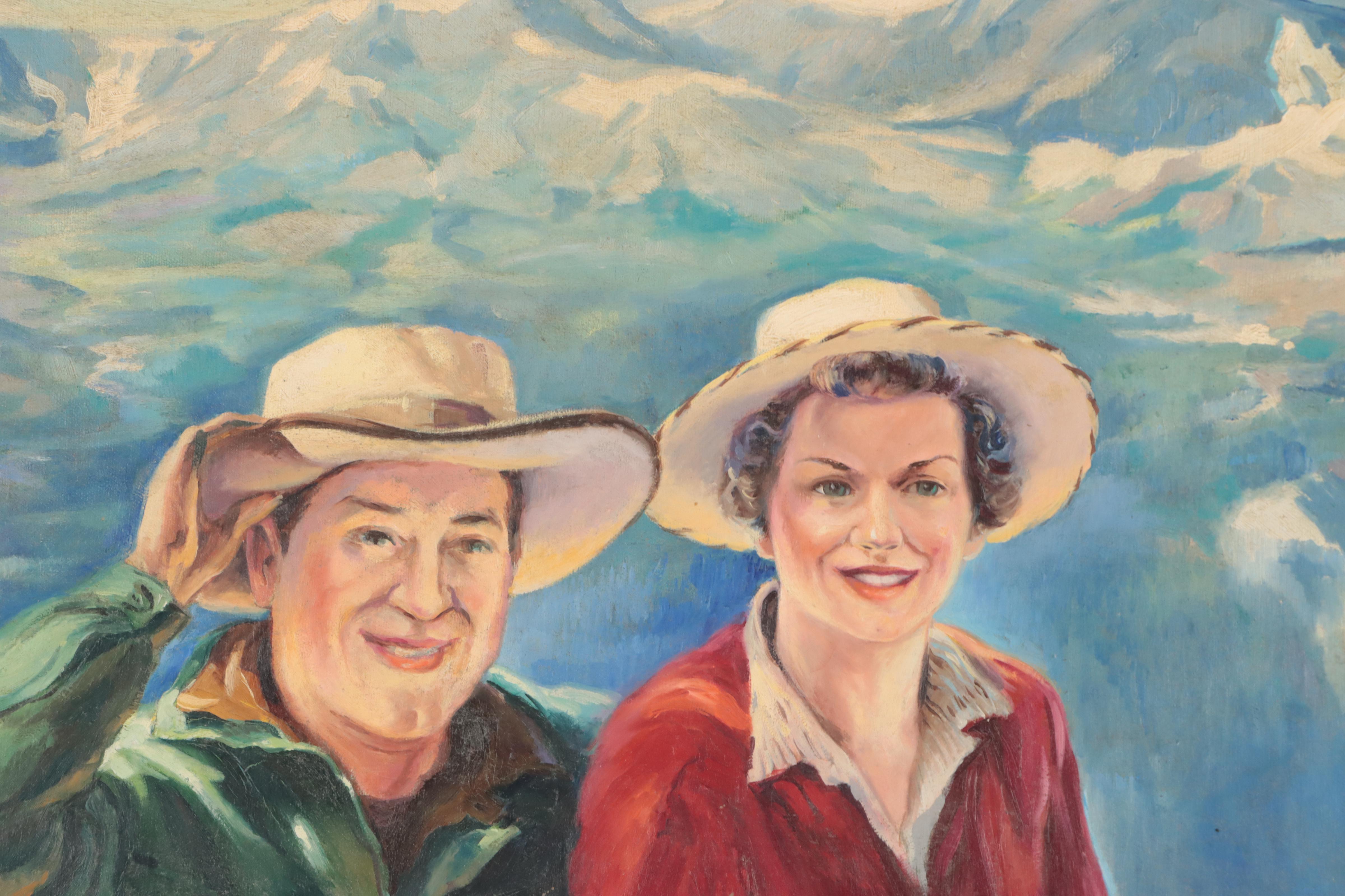 Dan Burne Jones Portrait Oil Painting, 1952