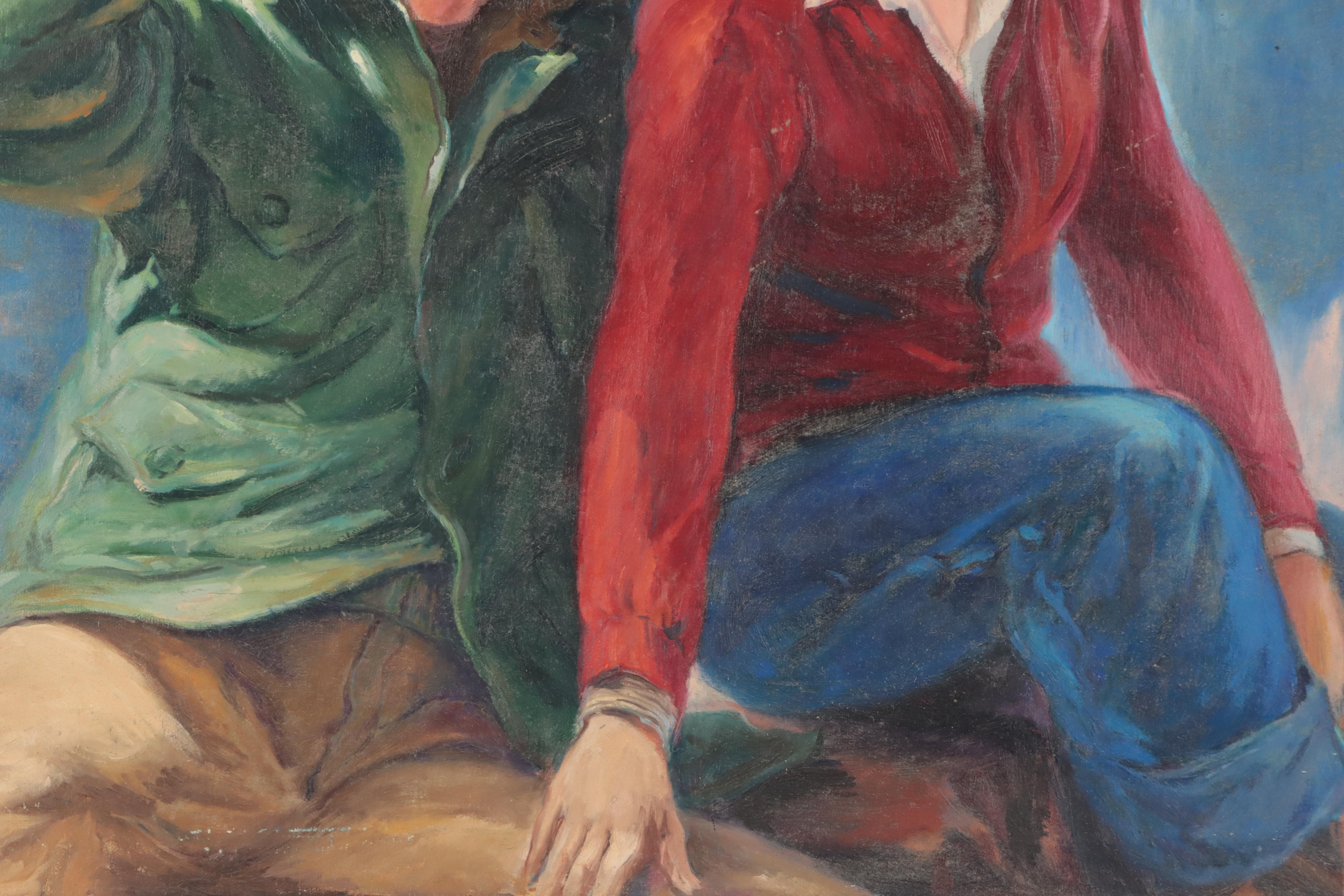 Dan Burne Jones Portrait Oil Painting, 1952