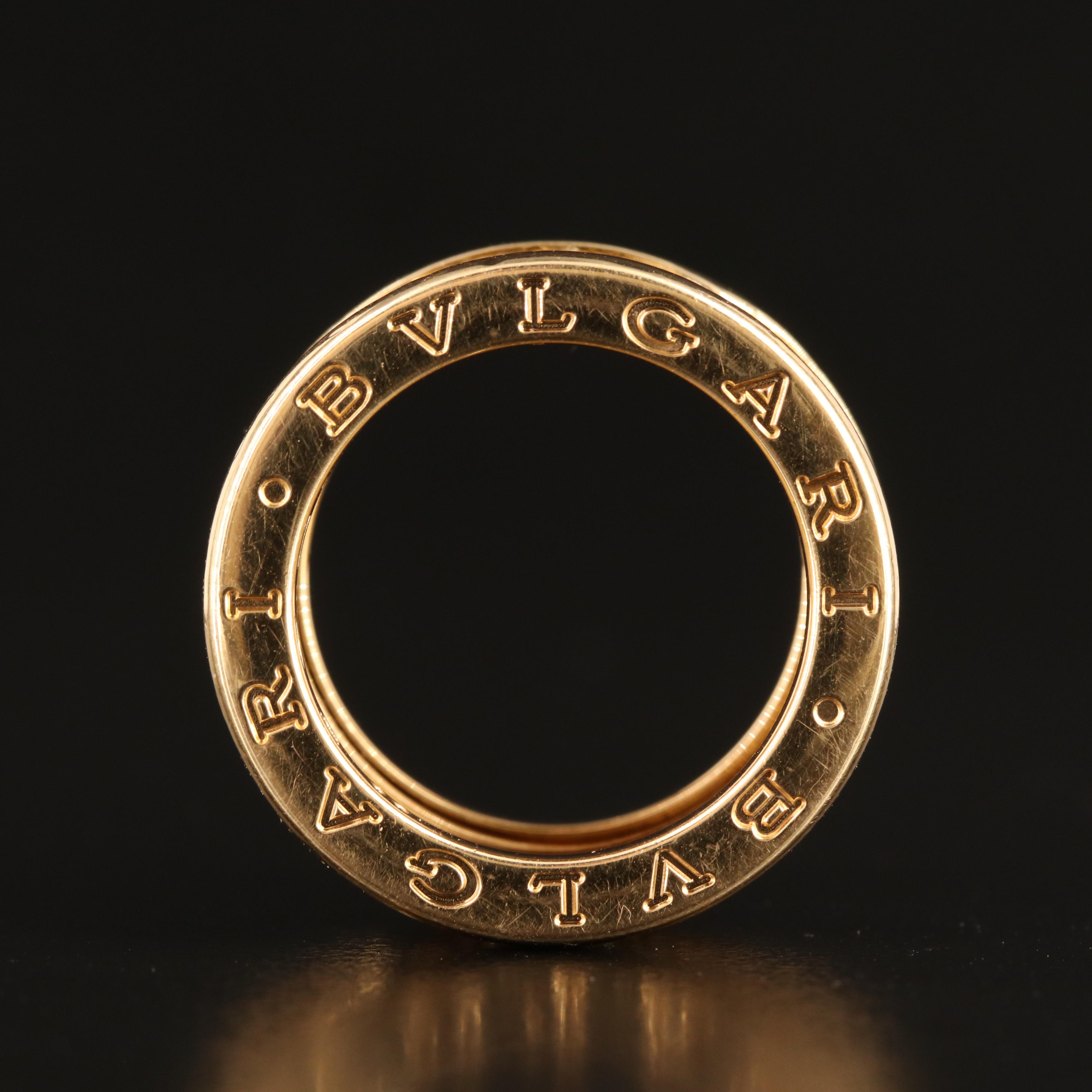 BVLGARI "B. Zero 1" 18K 1.03 CTW Diamond Band