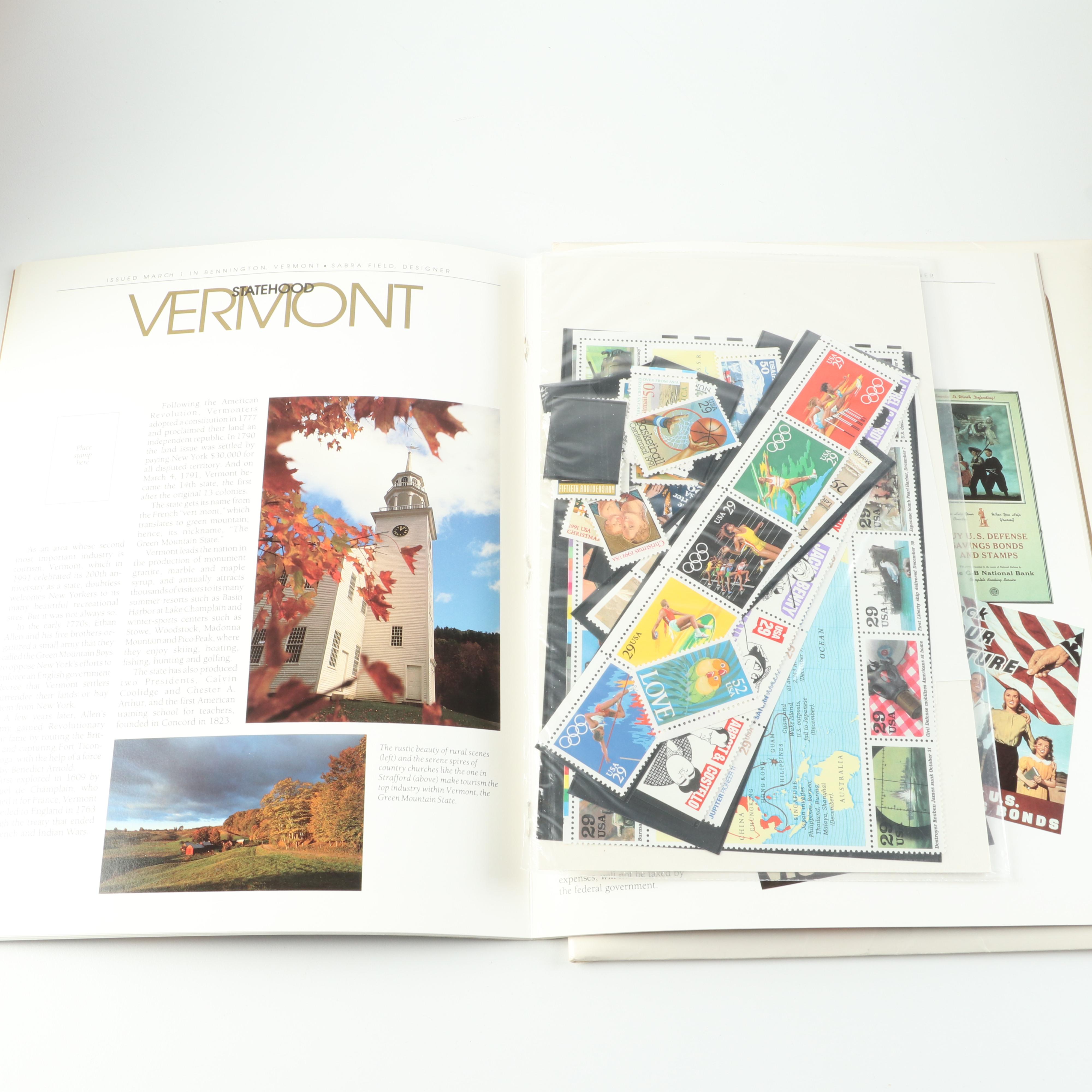 Collection of United States Commemorative Stamp Year Books