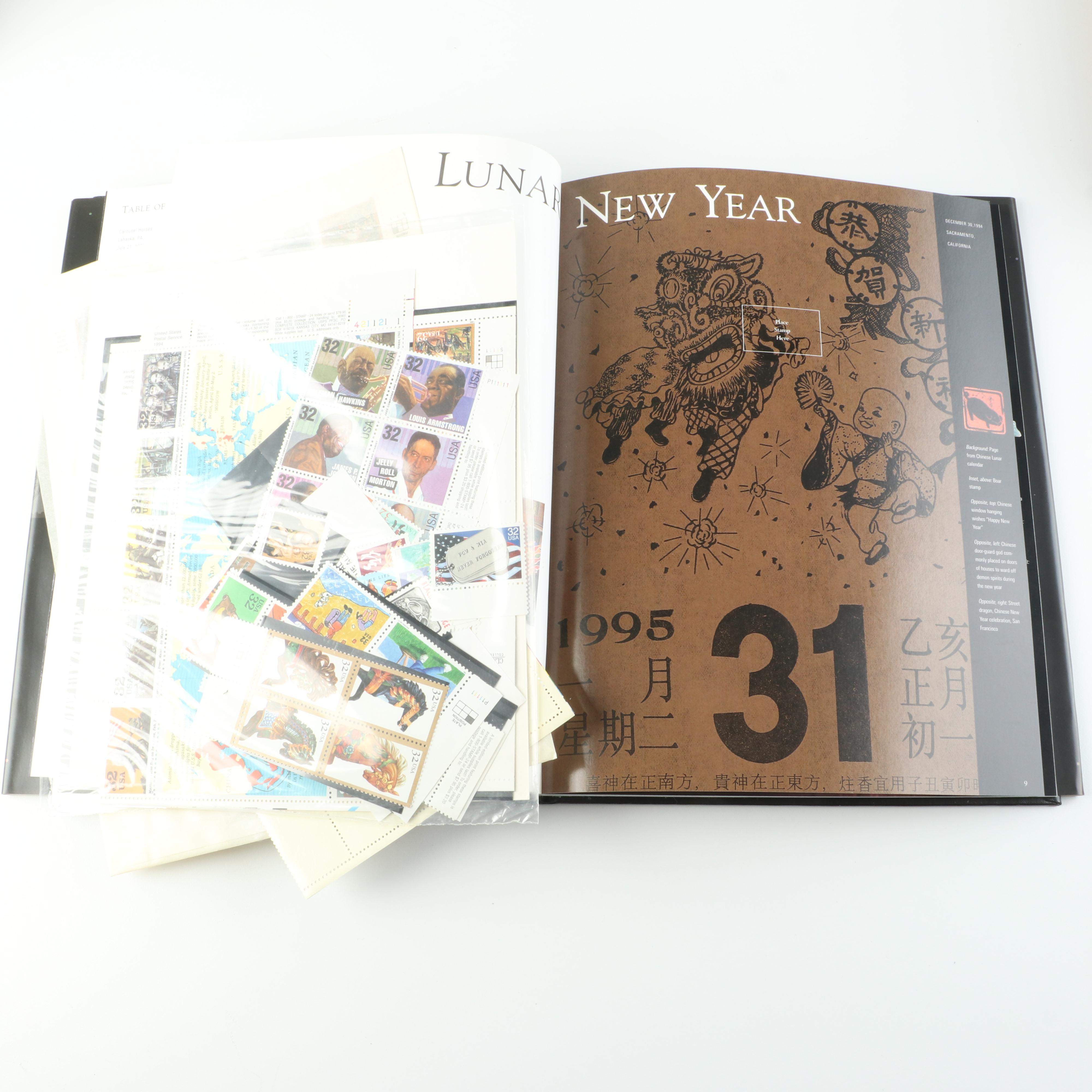 Collection of United States Commemorative Stamp Year Books