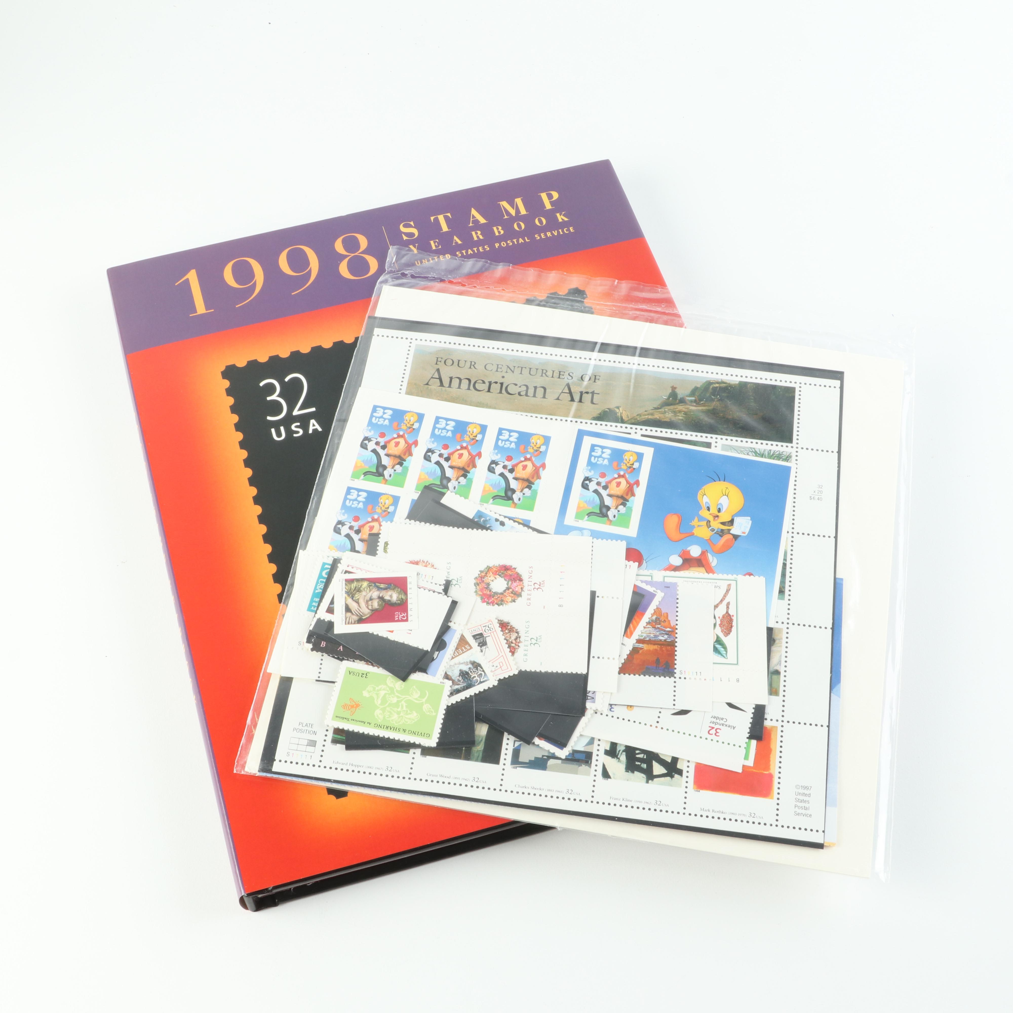 Collection of United States Commemorative Stamp Year Books