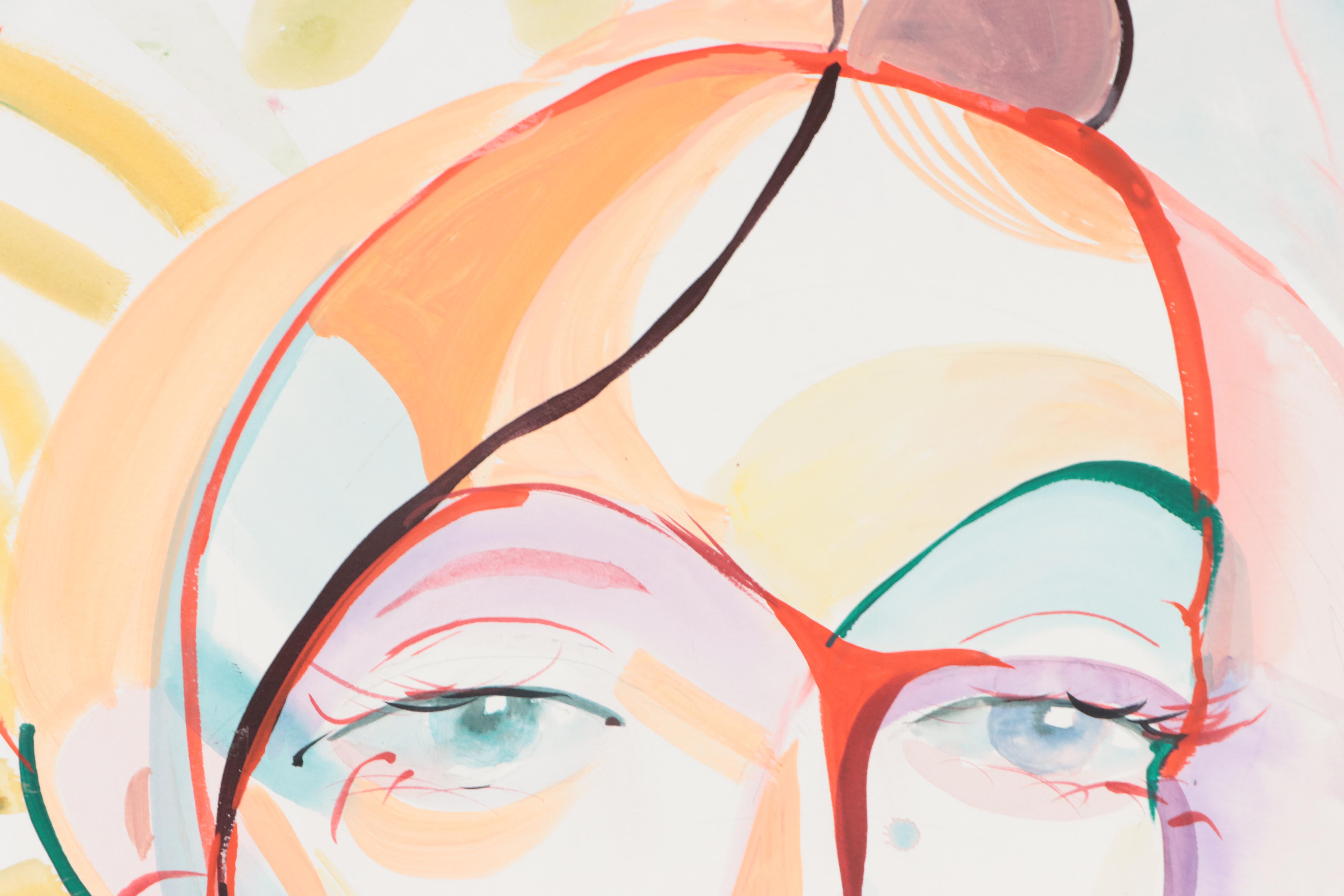 Dan Sabau Watercolor Painting "Tahitian Shadow," 2023