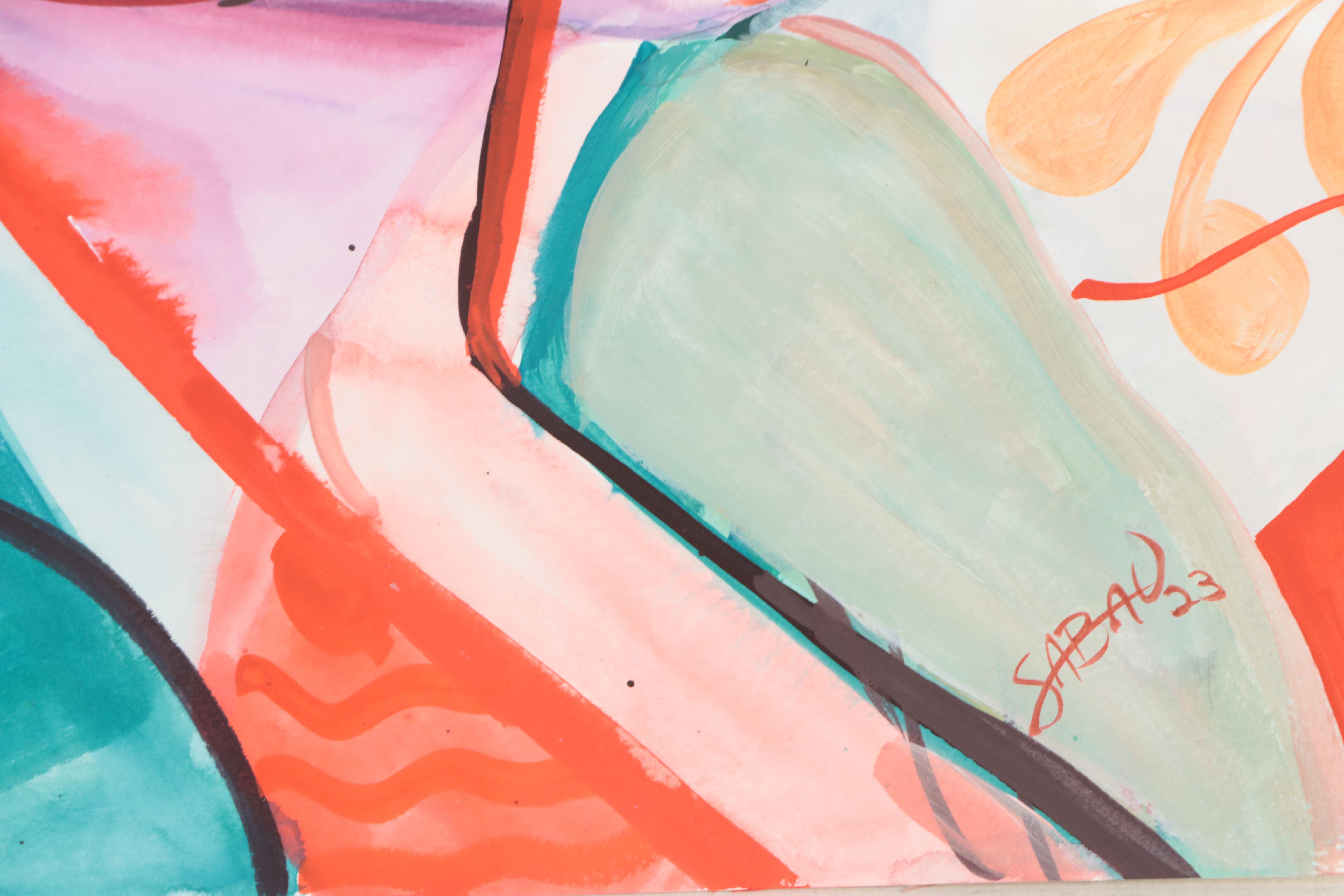 Dan Sabau Watercolor Painting "Tahitian Shadow," 2023