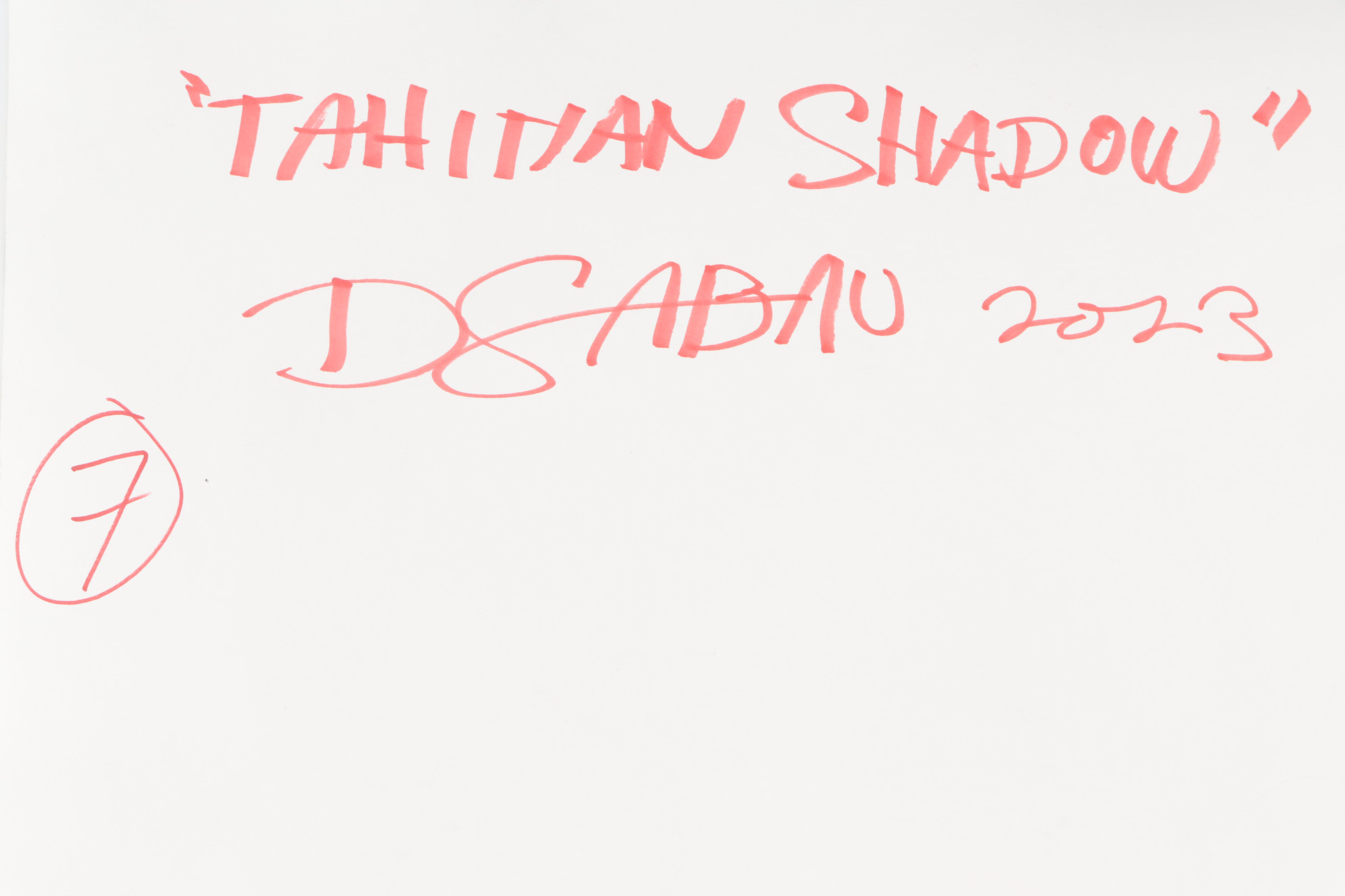 Dan Sabau Watercolor Painting "Tahitian Shadow," 2023