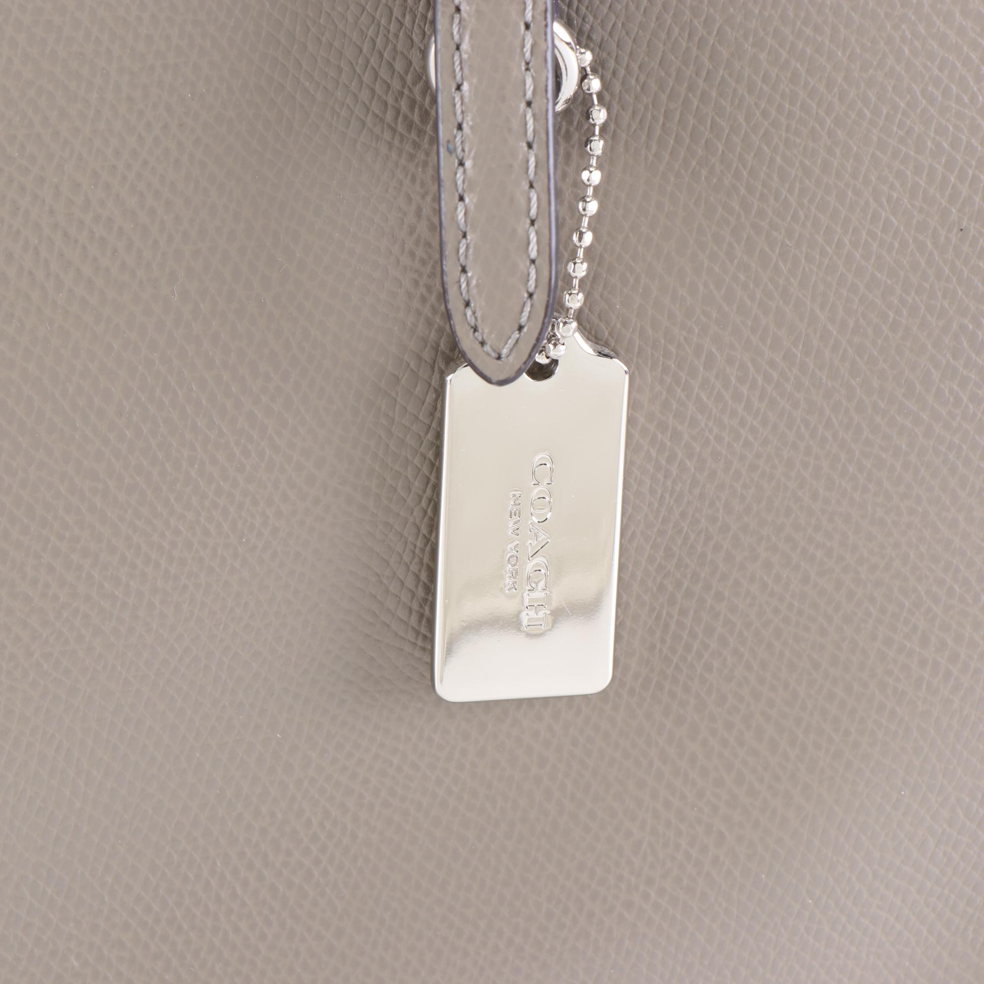 Coach Turnlock Tote in Crossgrain Leather