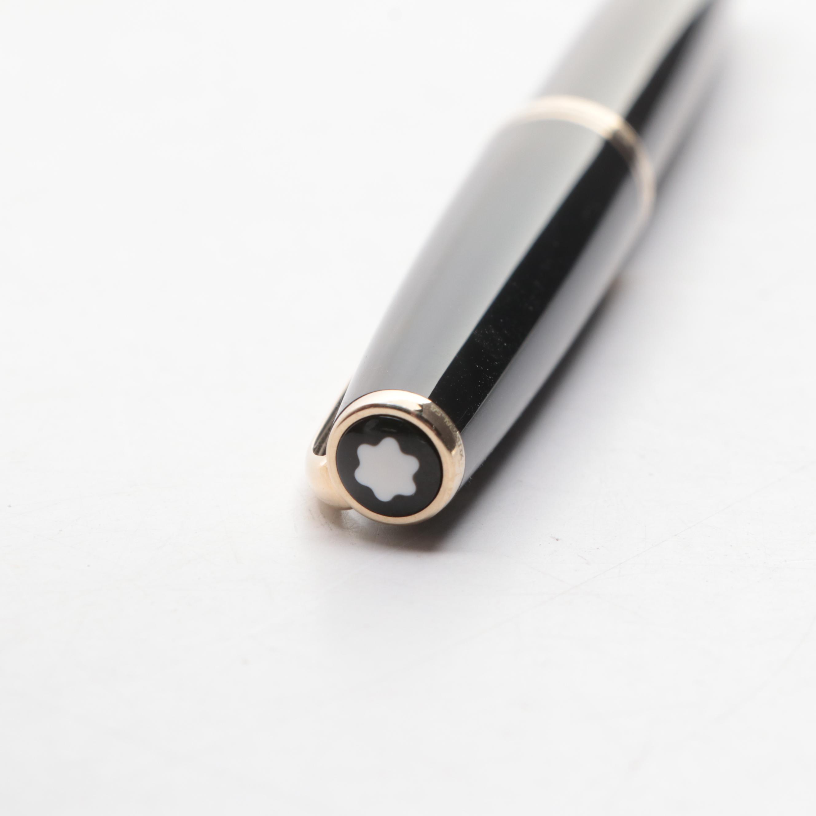 Montblanc Rollerball Pen in Black and Gold Tone with Case