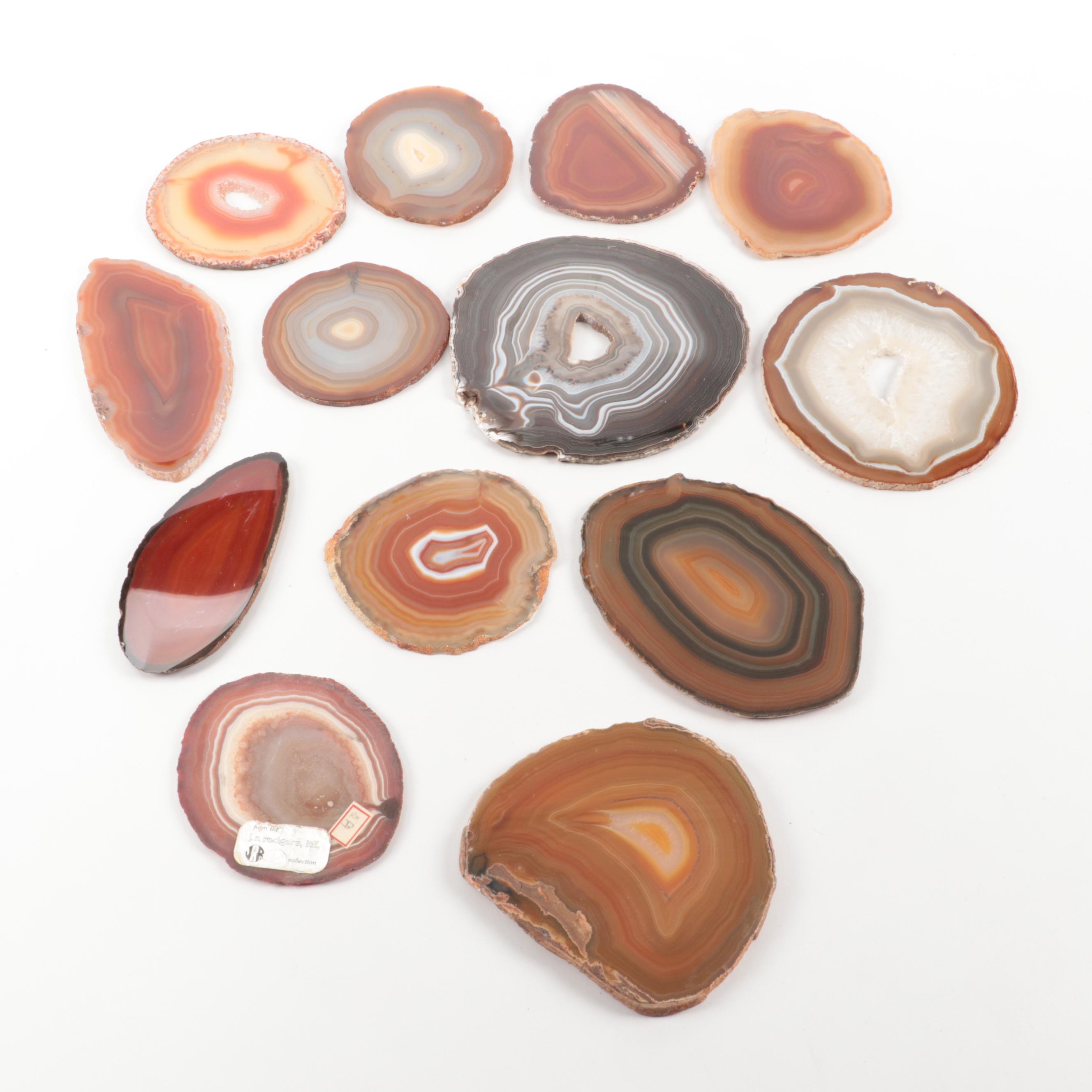 Polished Banded Agate Slabs