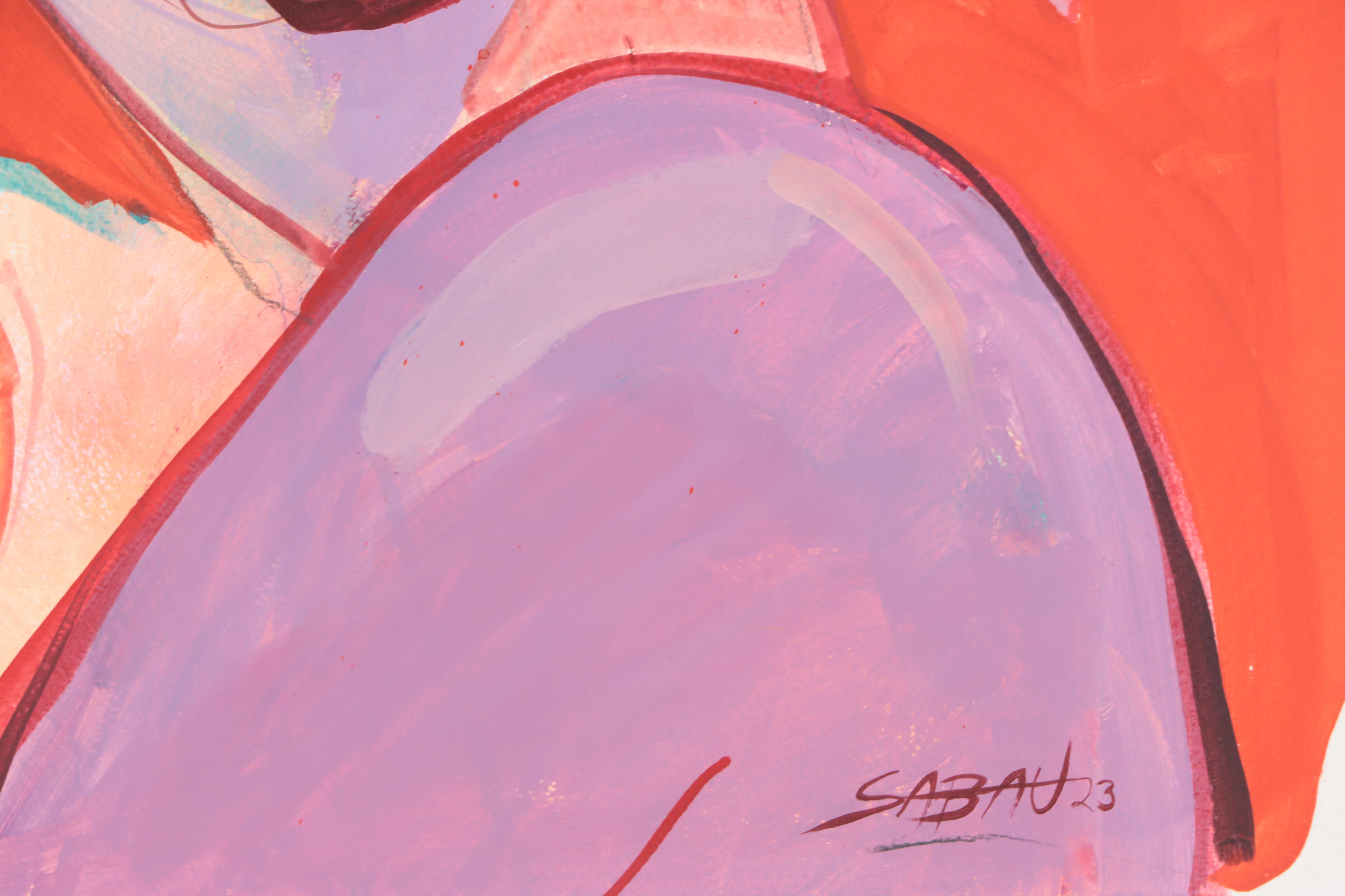 Dan Sabau Watercolor Painting "By the Cherry Tree," 2023