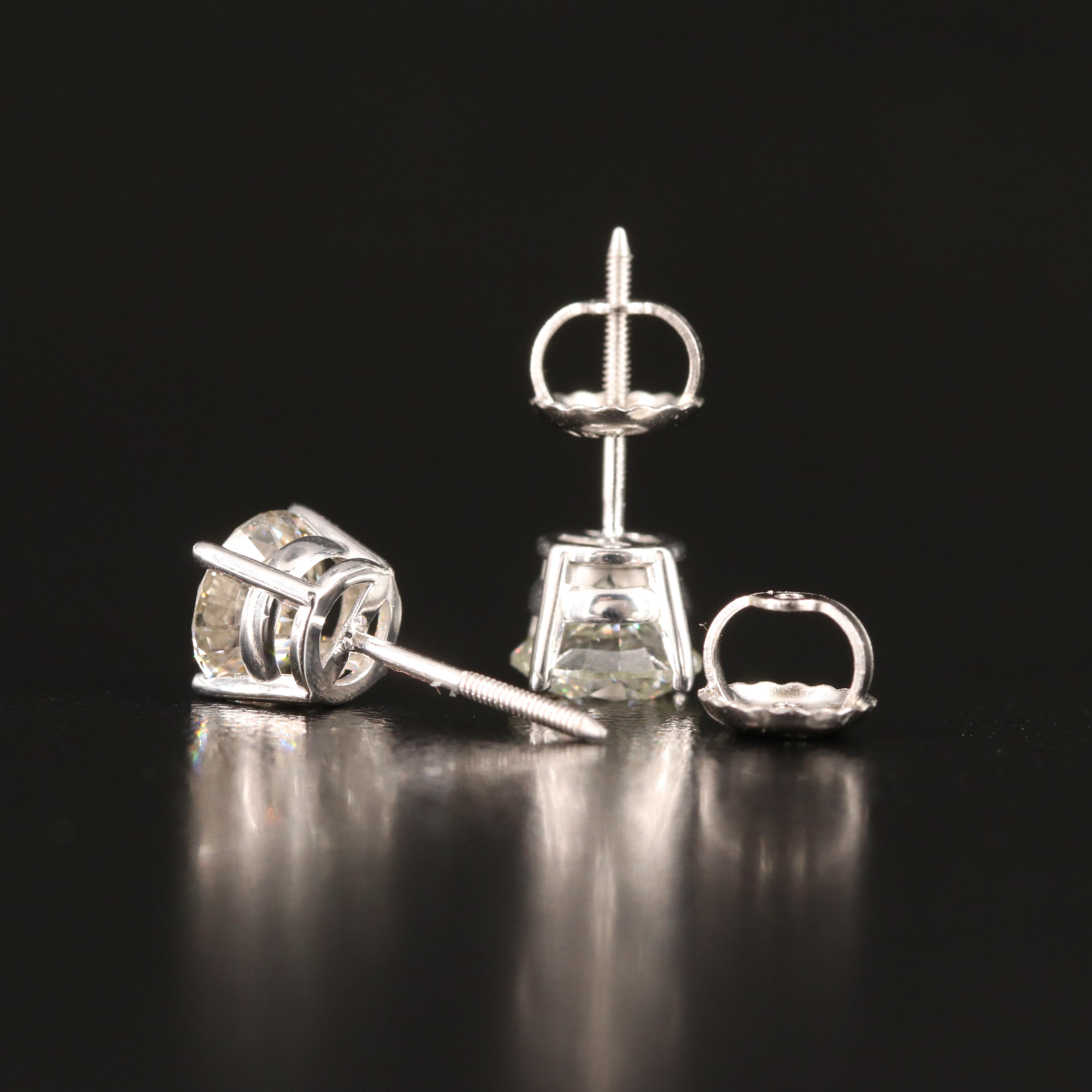 14K 1.45 CTW Lab Grown Diamond Stud Earrings