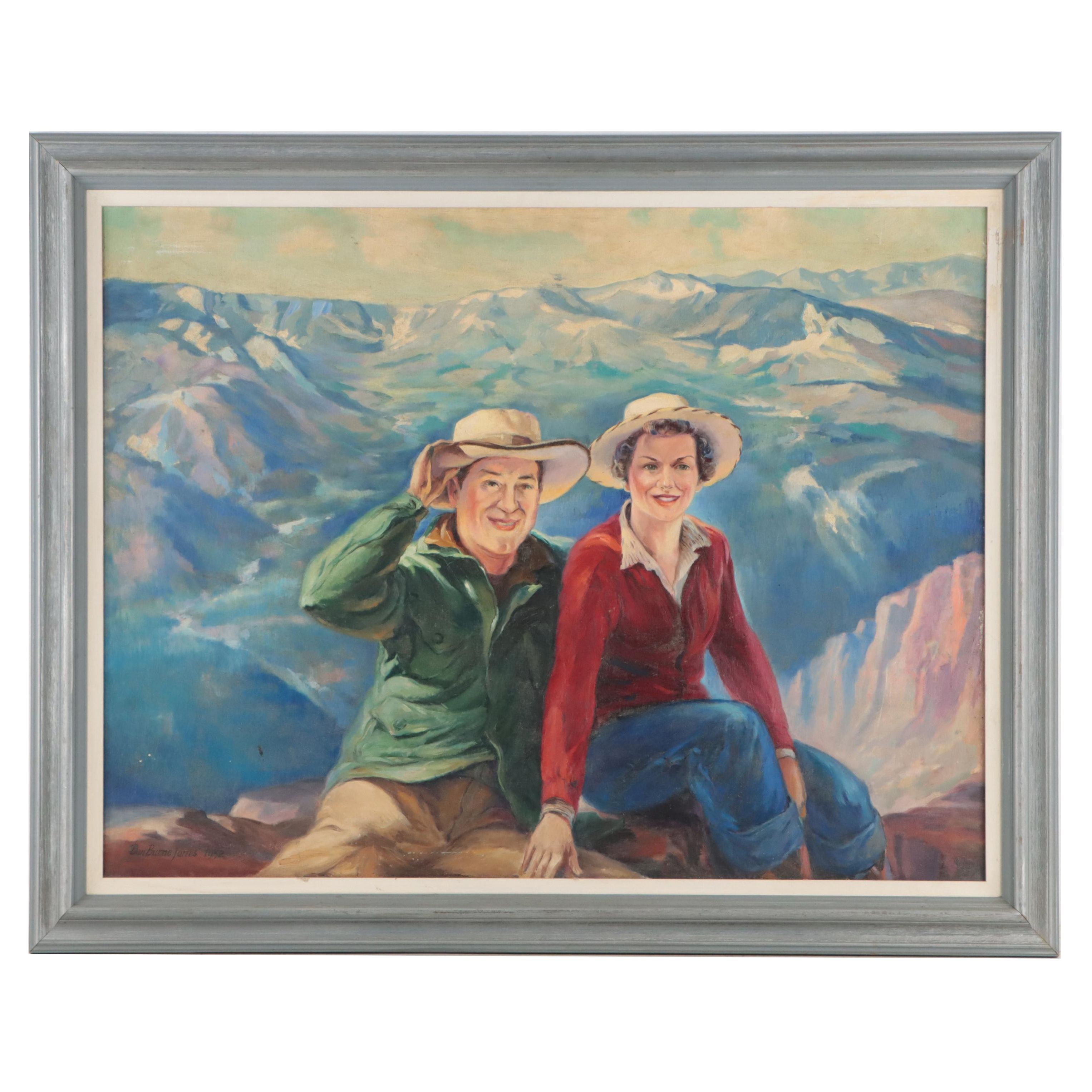 Dan Burne Jones Portrait Oil Painting, 1952