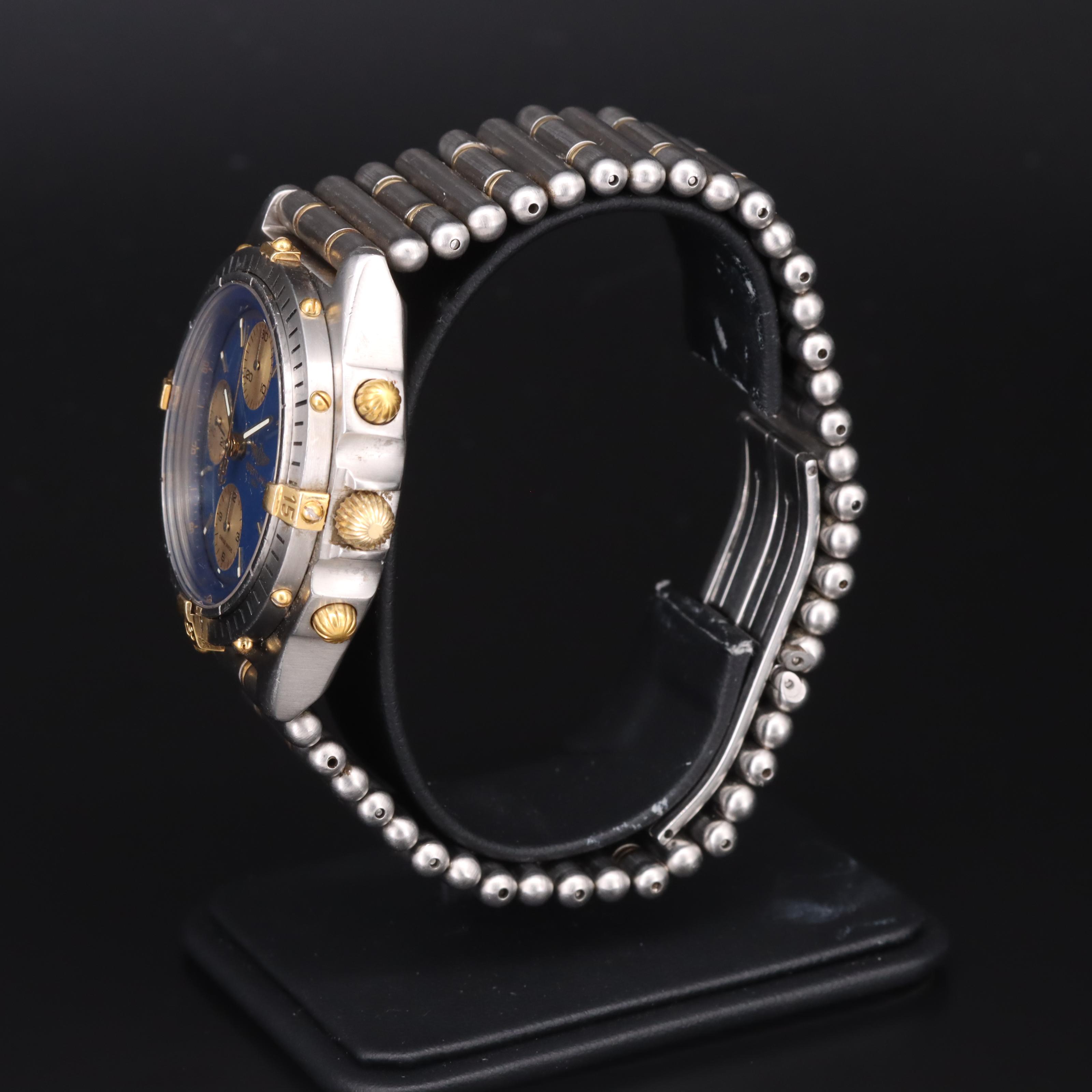 Vintage Breitling Chronomat 18K and Stainless Steel Chronograph Watch