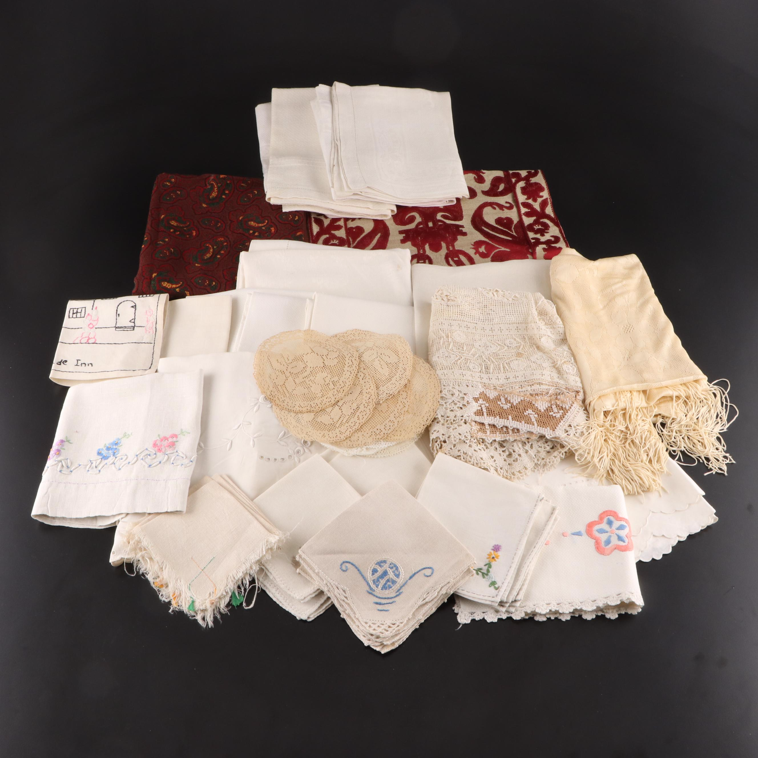Embroidered Table Linens Collection