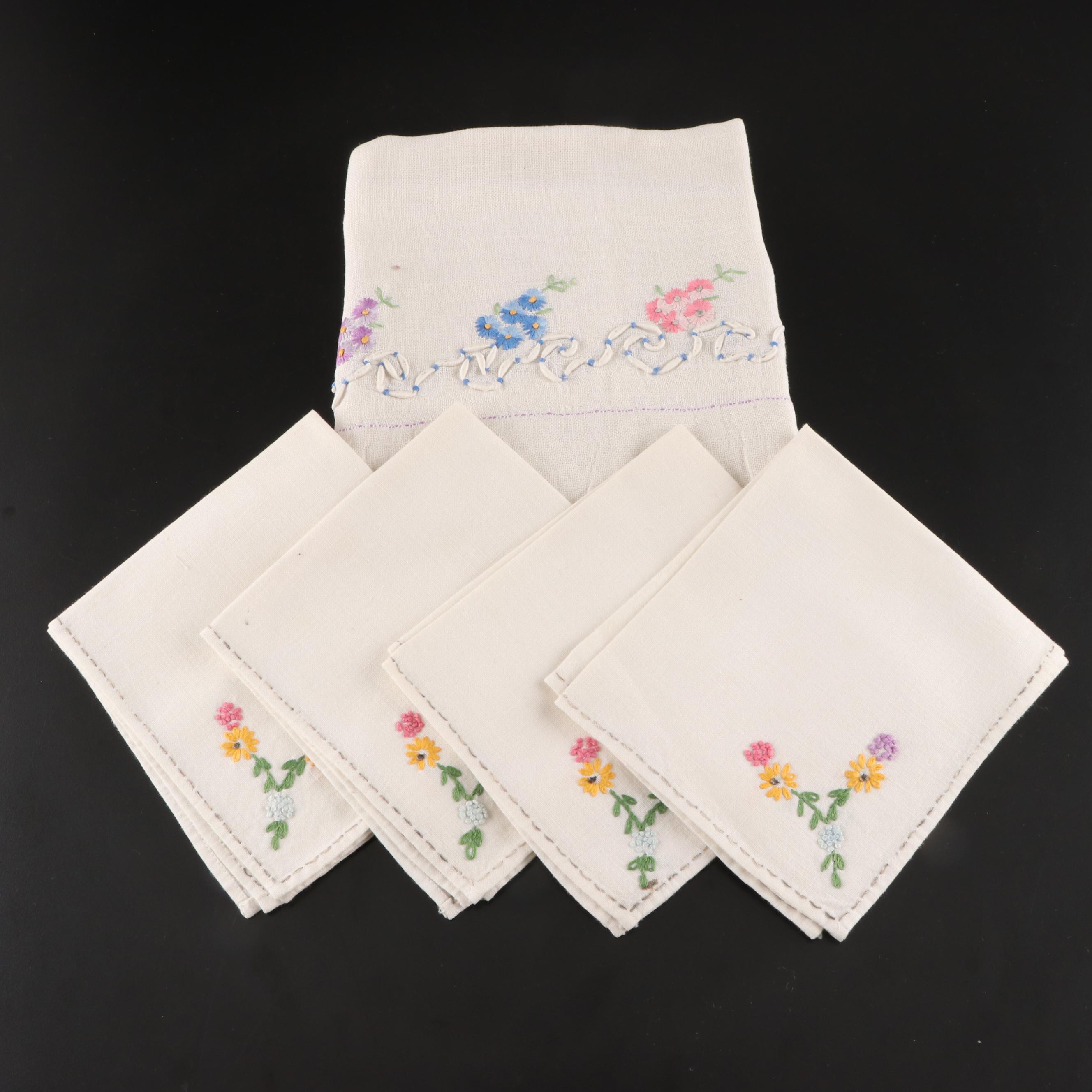 Embroidered Table Linens Collection