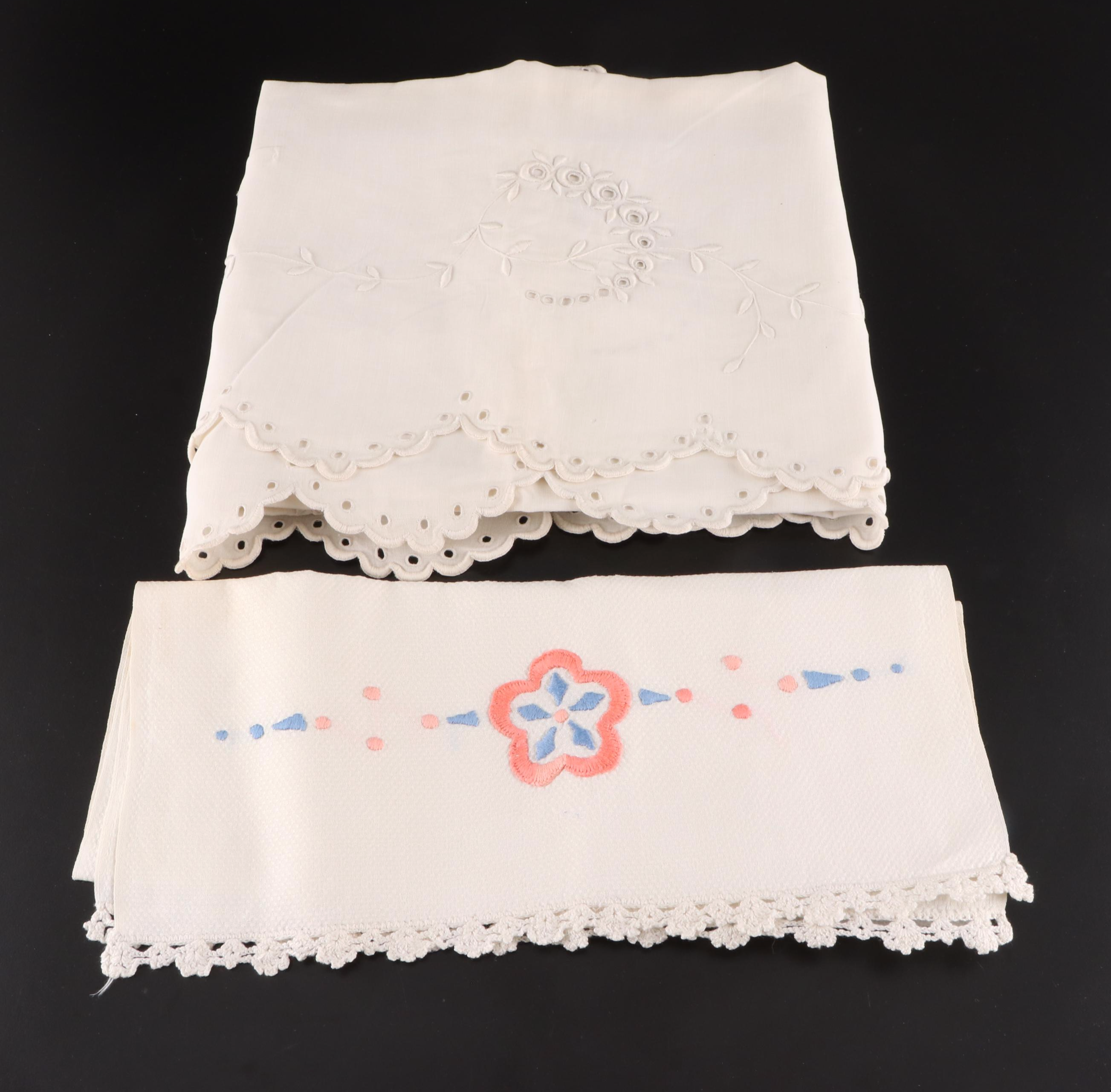 Embroidered Table Linens Collection