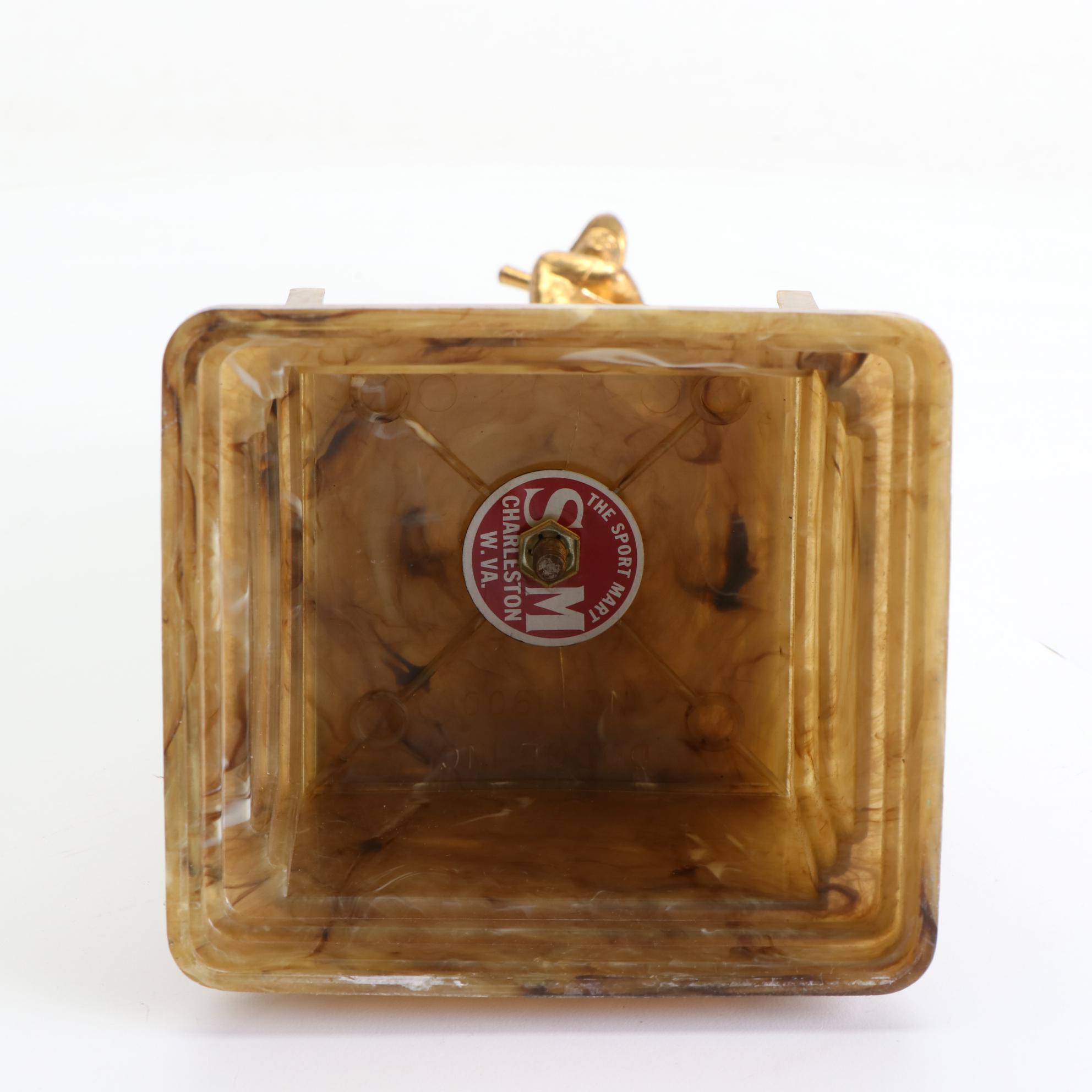 Sport Mart Brass Finish Metal Trophy with Marbled Resin Base