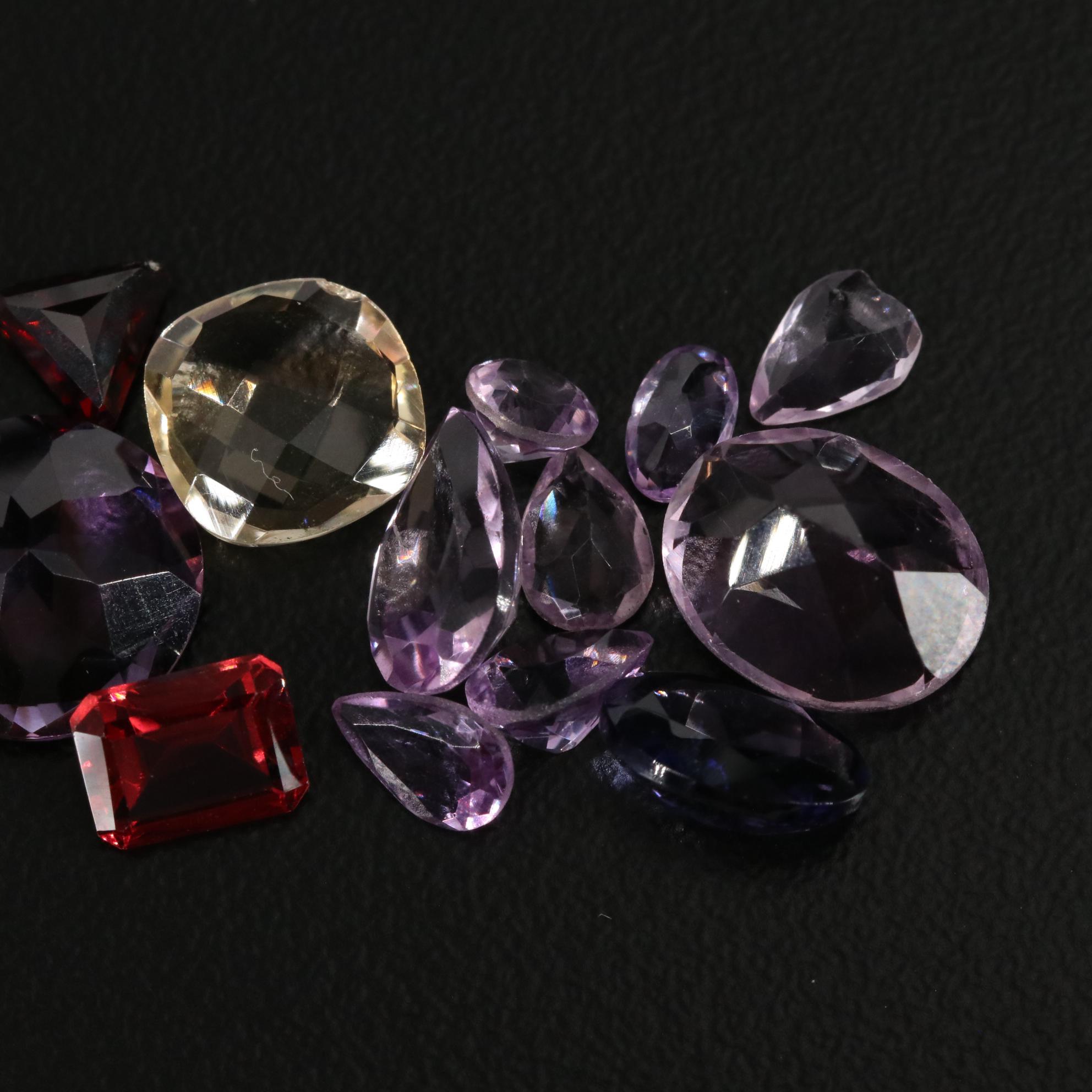 Loose 15.15 CTW Amethyst, Citrine, Garnet, and Others Lot