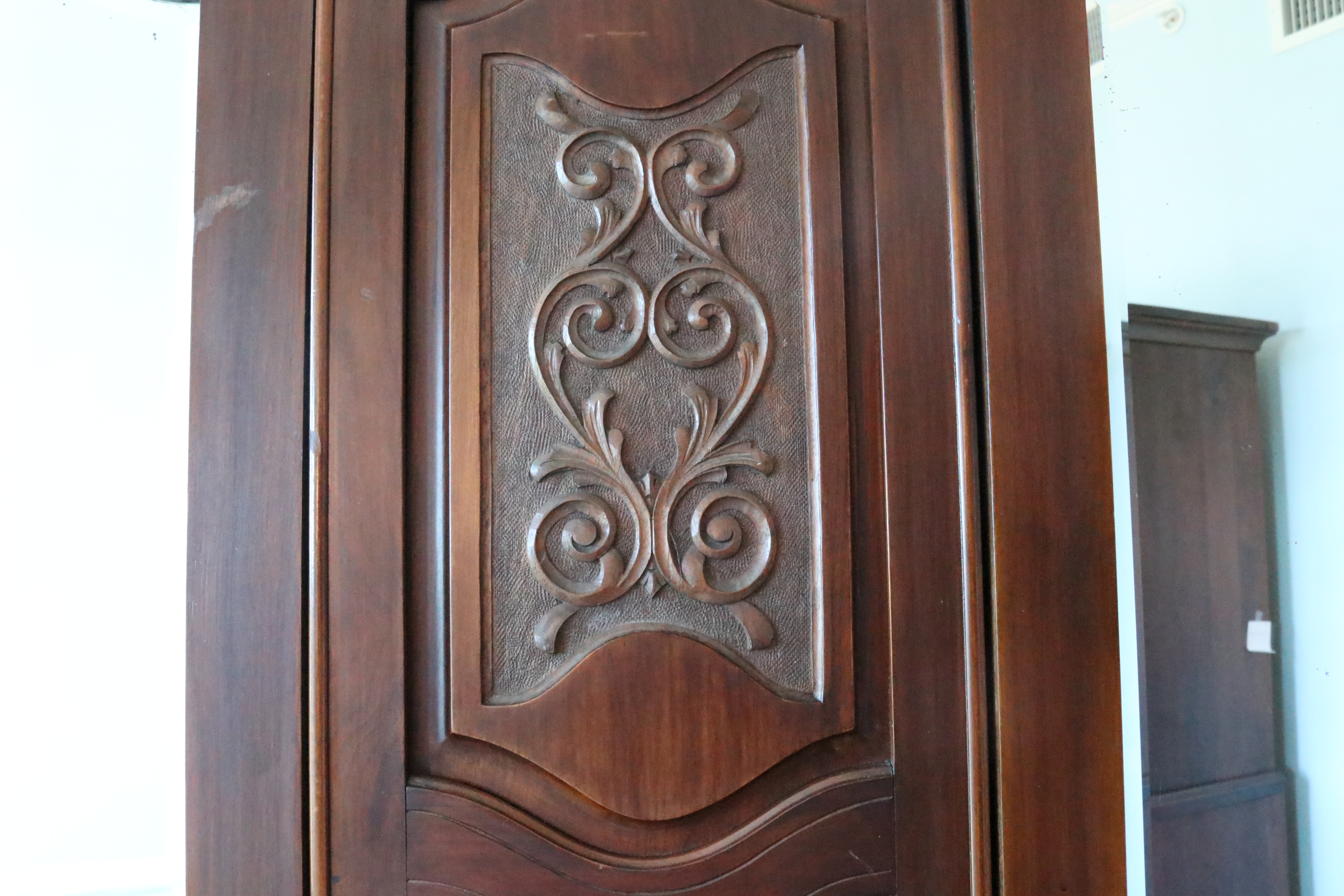 English Walnut Wardrobe, Early 20th Century