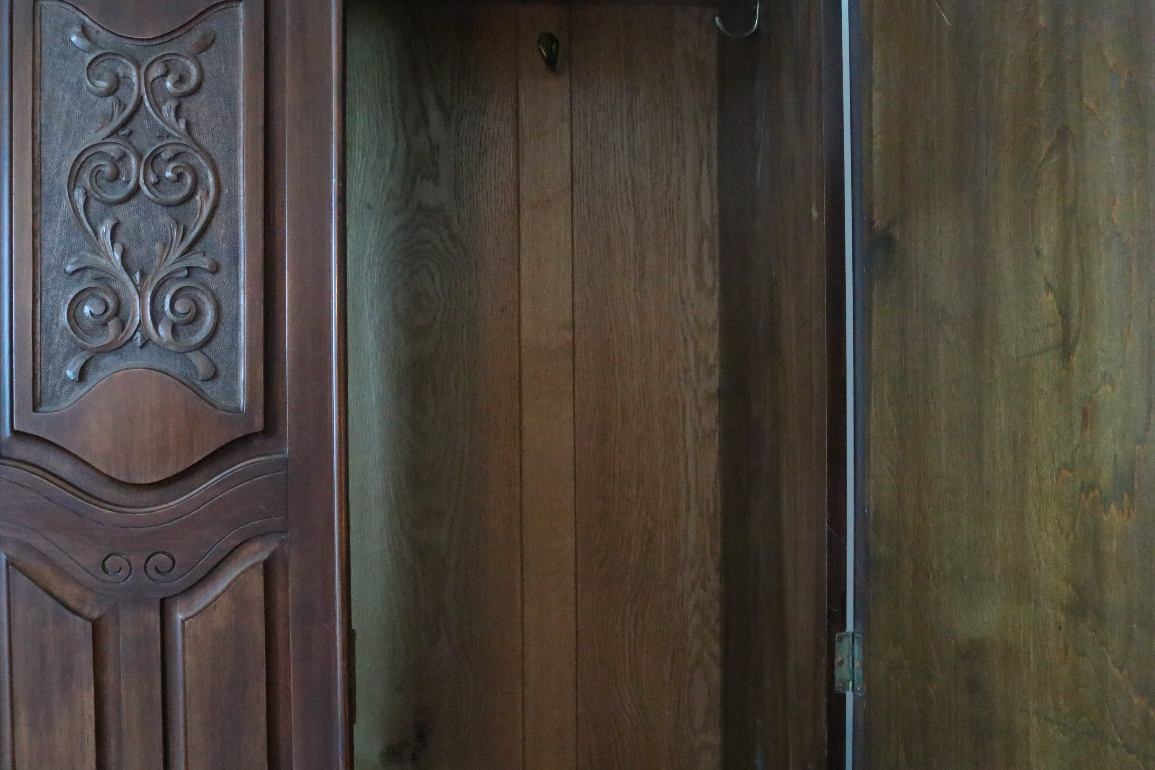 English Walnut Wardrobe, Early 20th Century