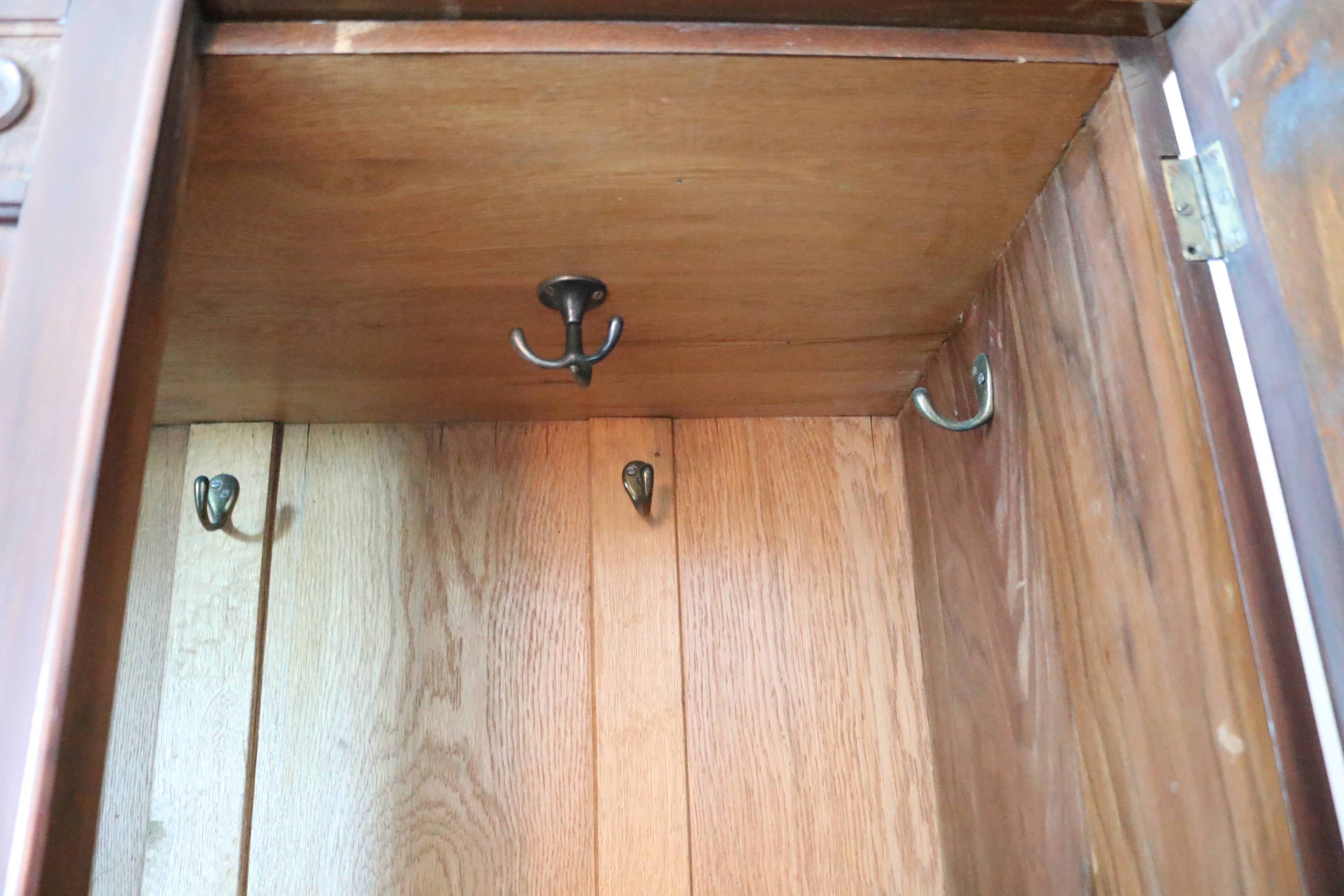 English Walnut Wardrobe, Early 20th Century
