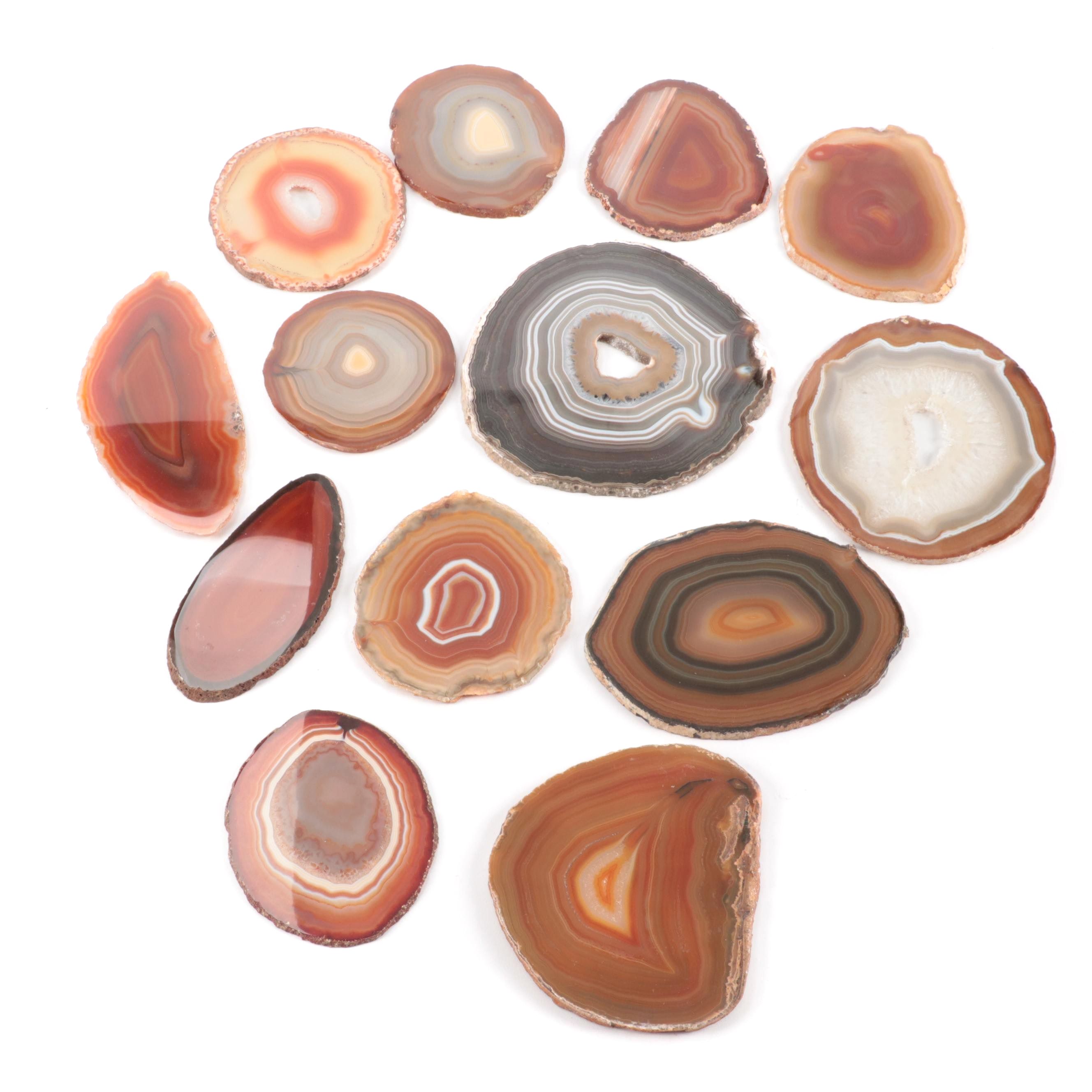 Polished Banded Agate Slabs