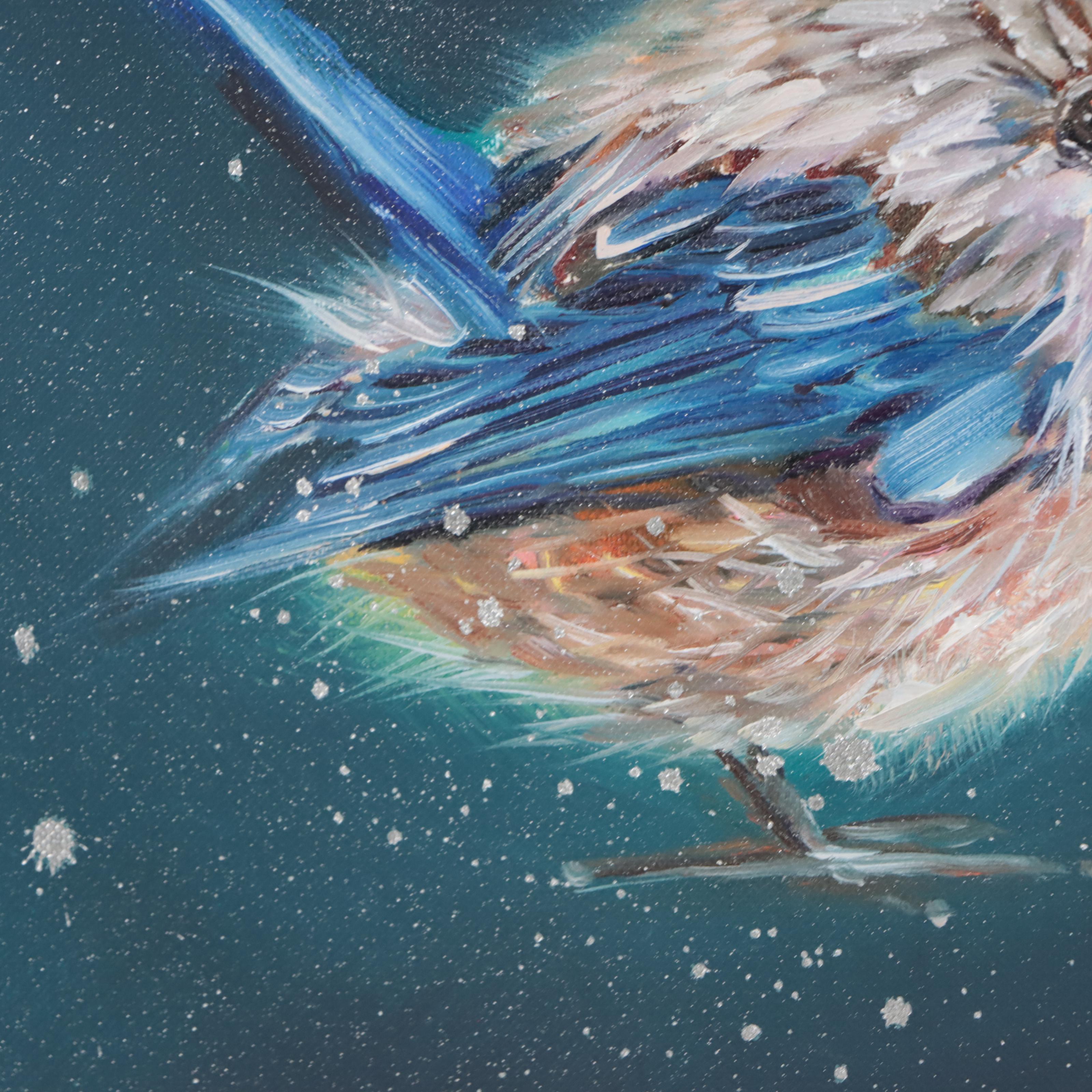 Inga Kovalenko Oil Painting of Bird, 2023