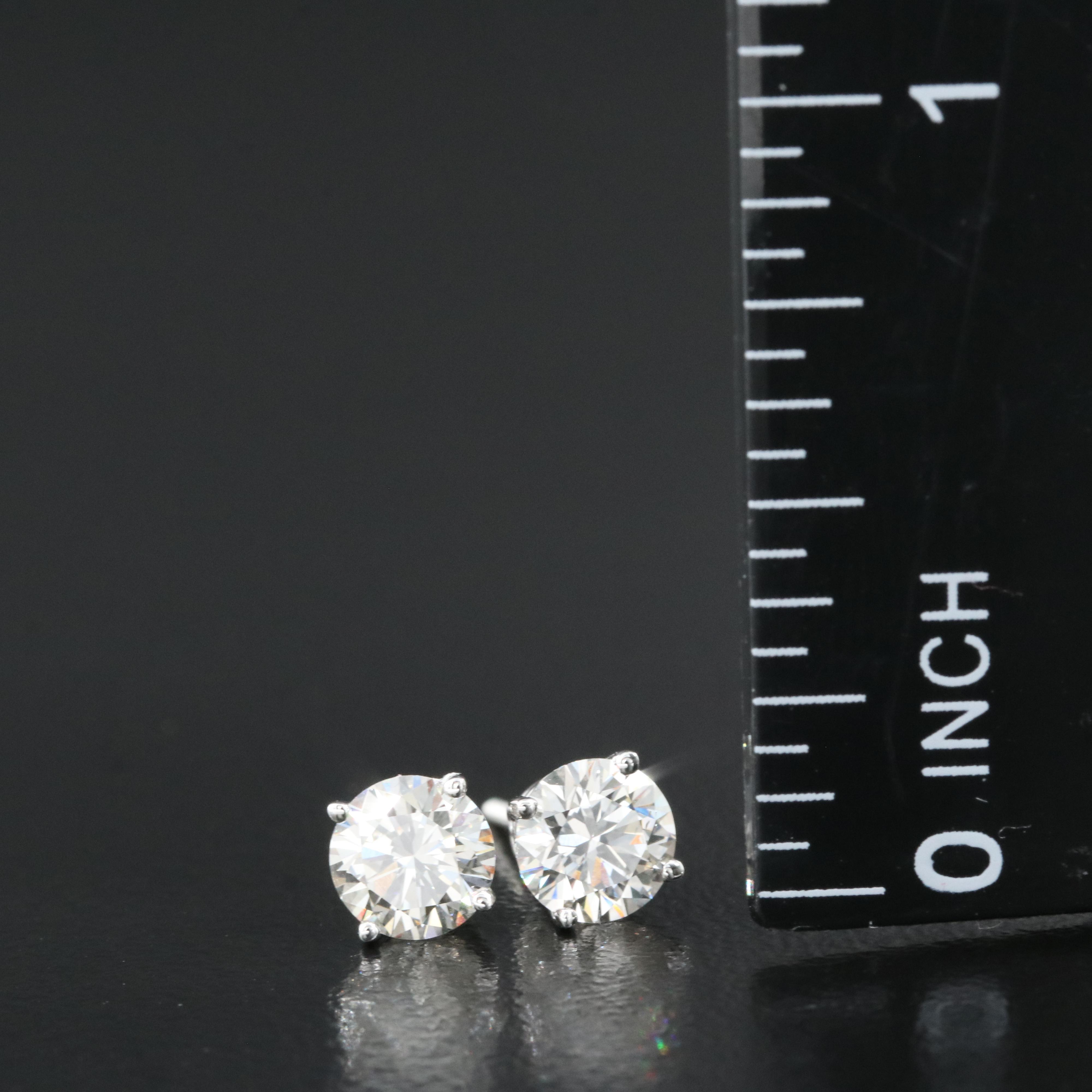 14K 1.11 CTW Lab Grown Diamond Stud Earrings