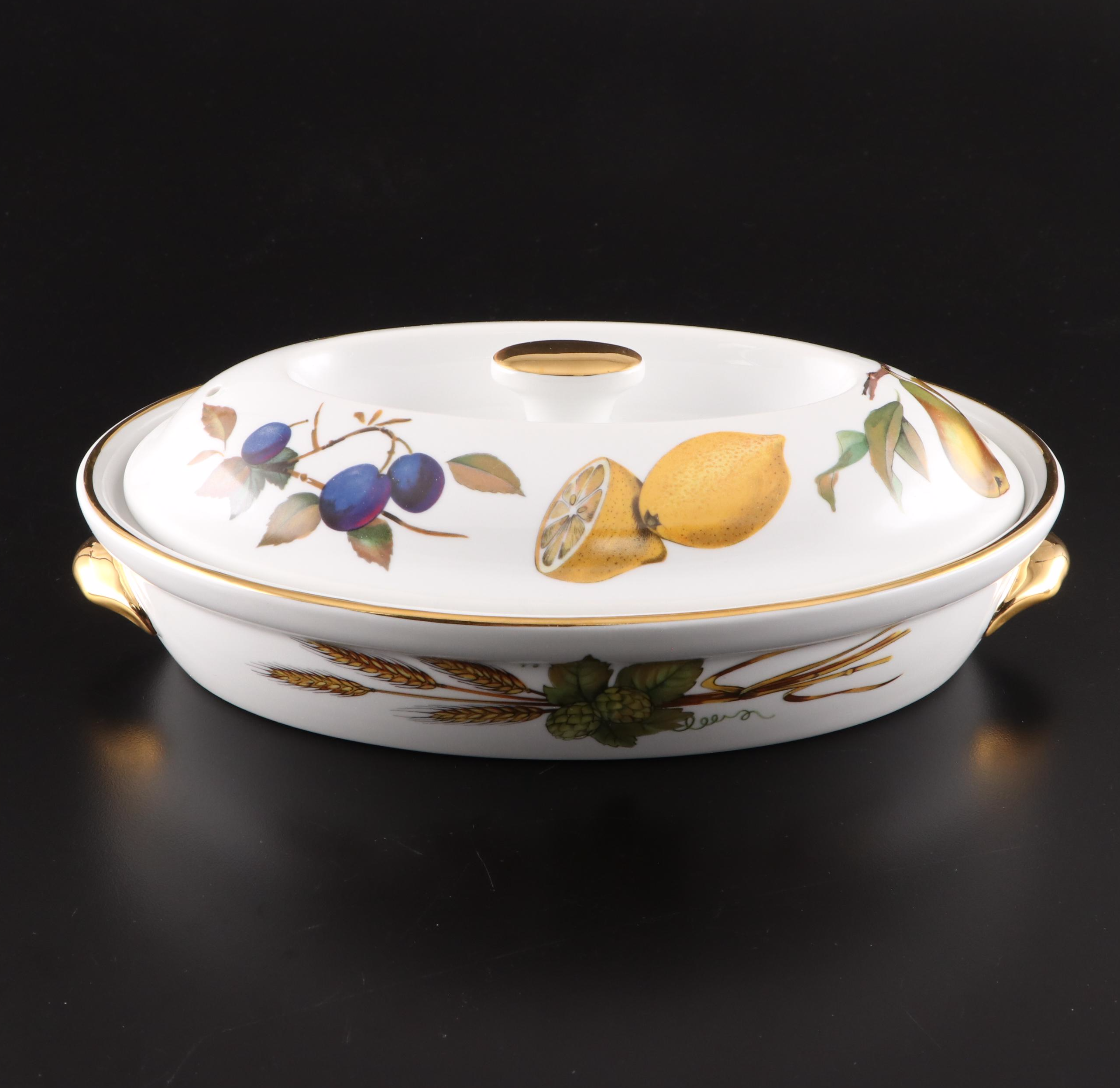 Royal Worcester "Evesham Gold" Porcelain Serveware