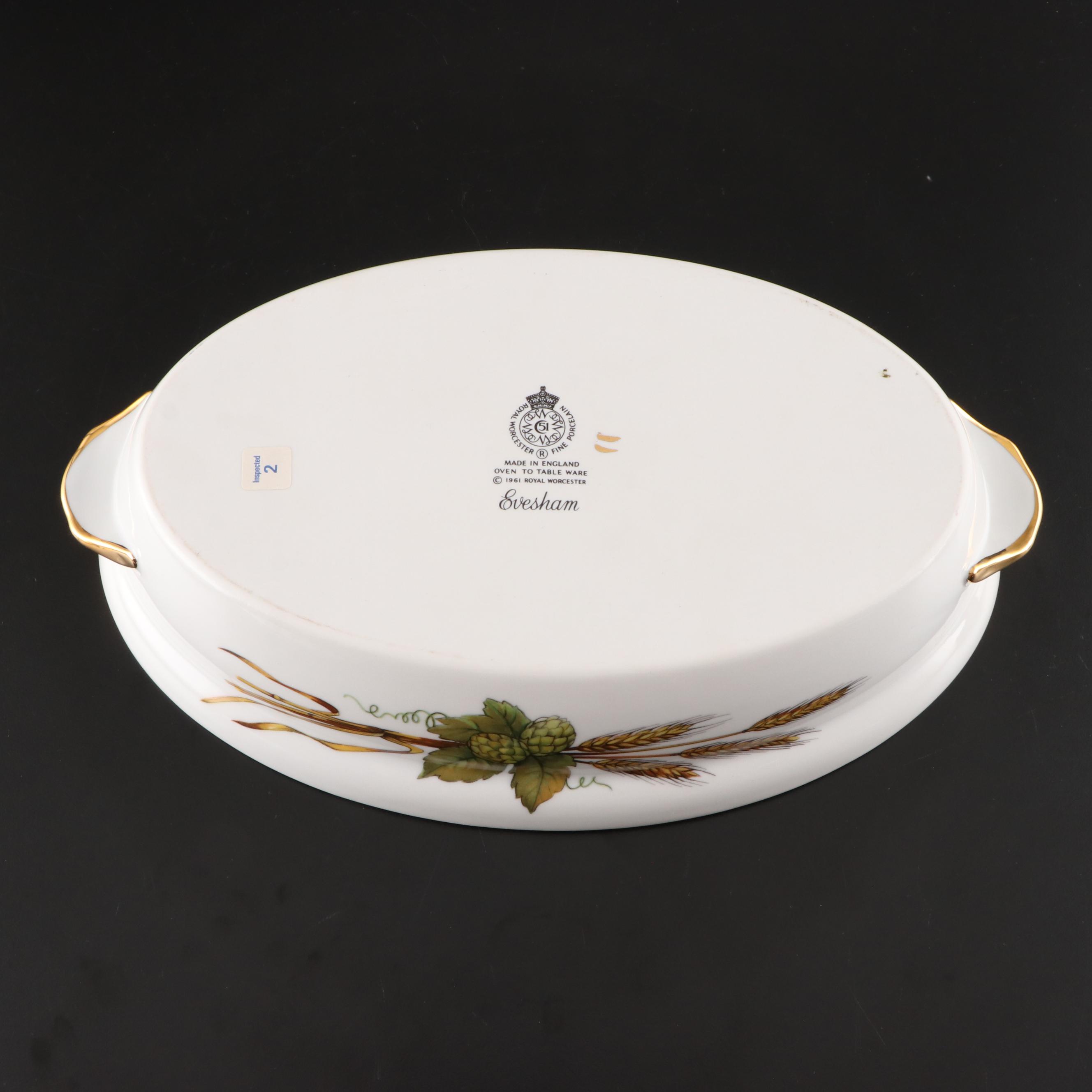 Royal Worcester "Evesham Gold" Porcelain Serveware