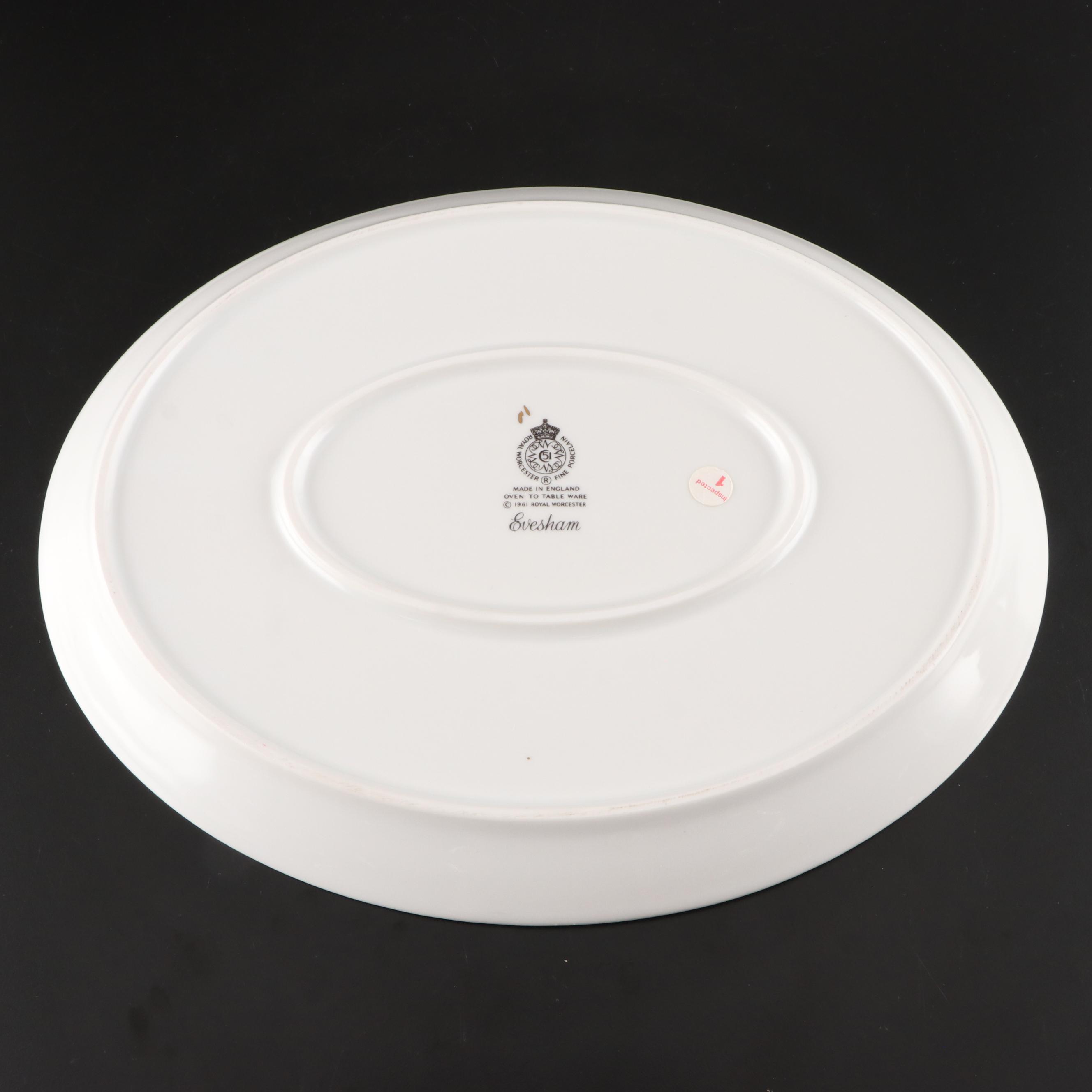 Royal Worcester "Evesham Gold" Porcelain Serveware