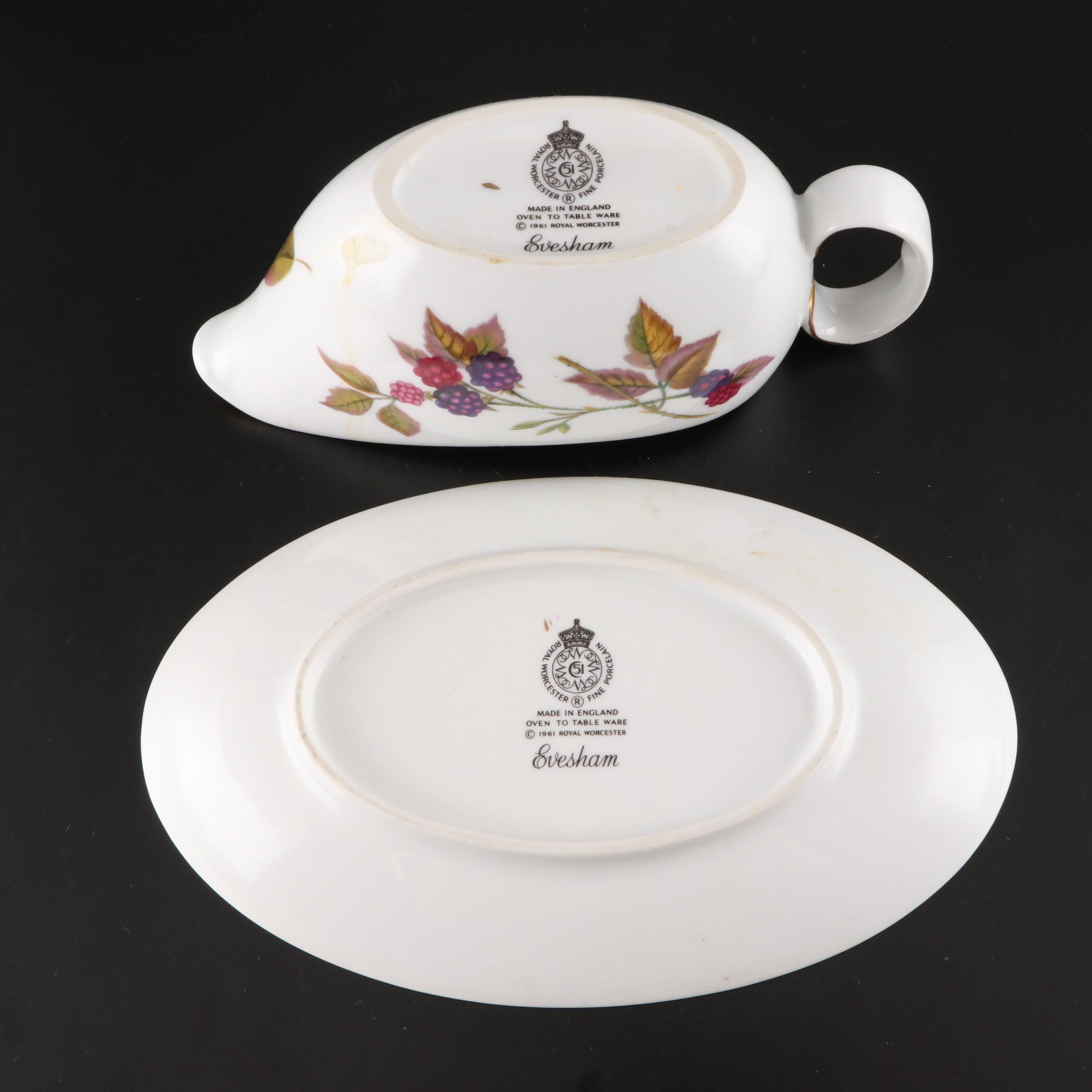 Royal Worcester "Evesham Gold" Porcelain Serveware