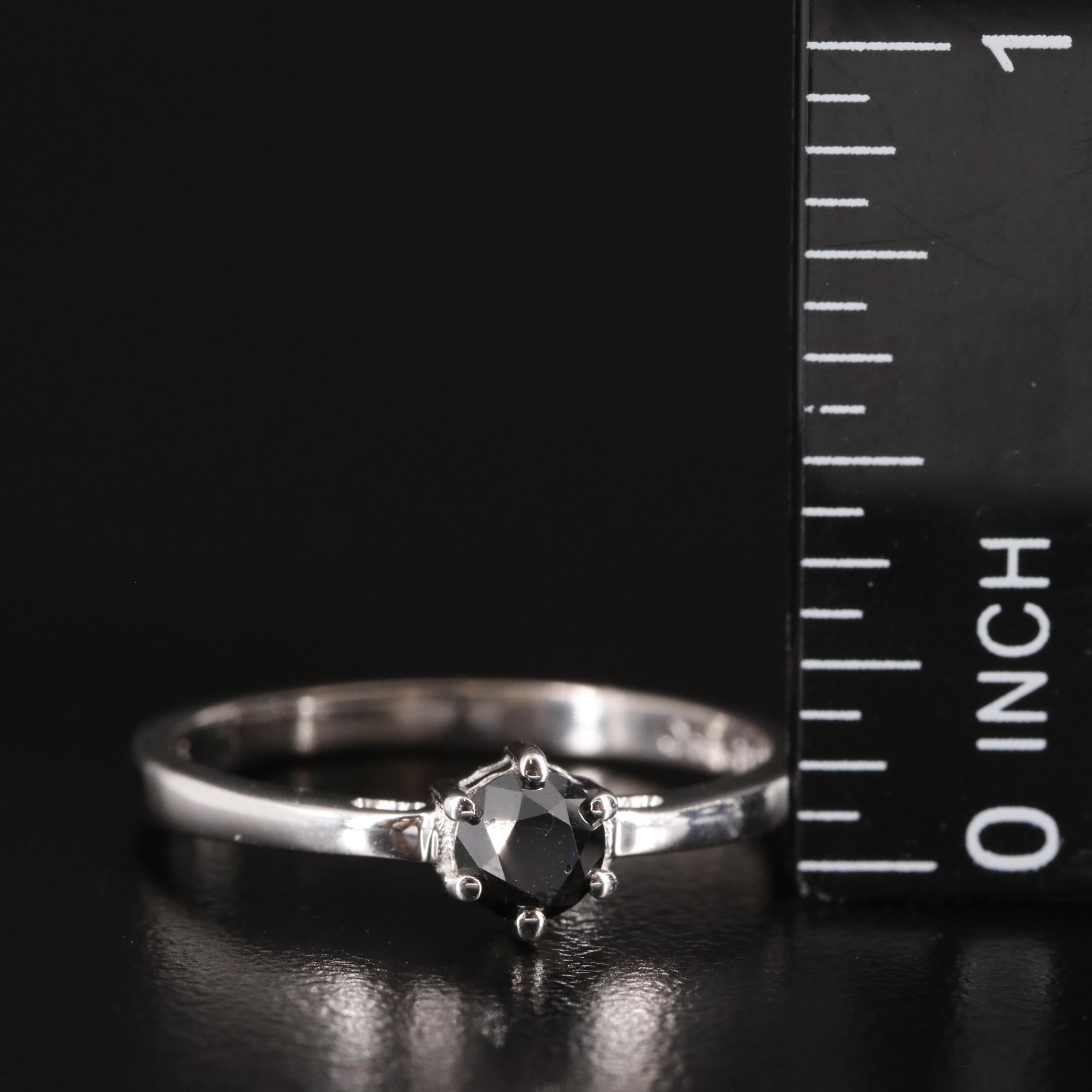 Sterling Diamond Tapered Ring