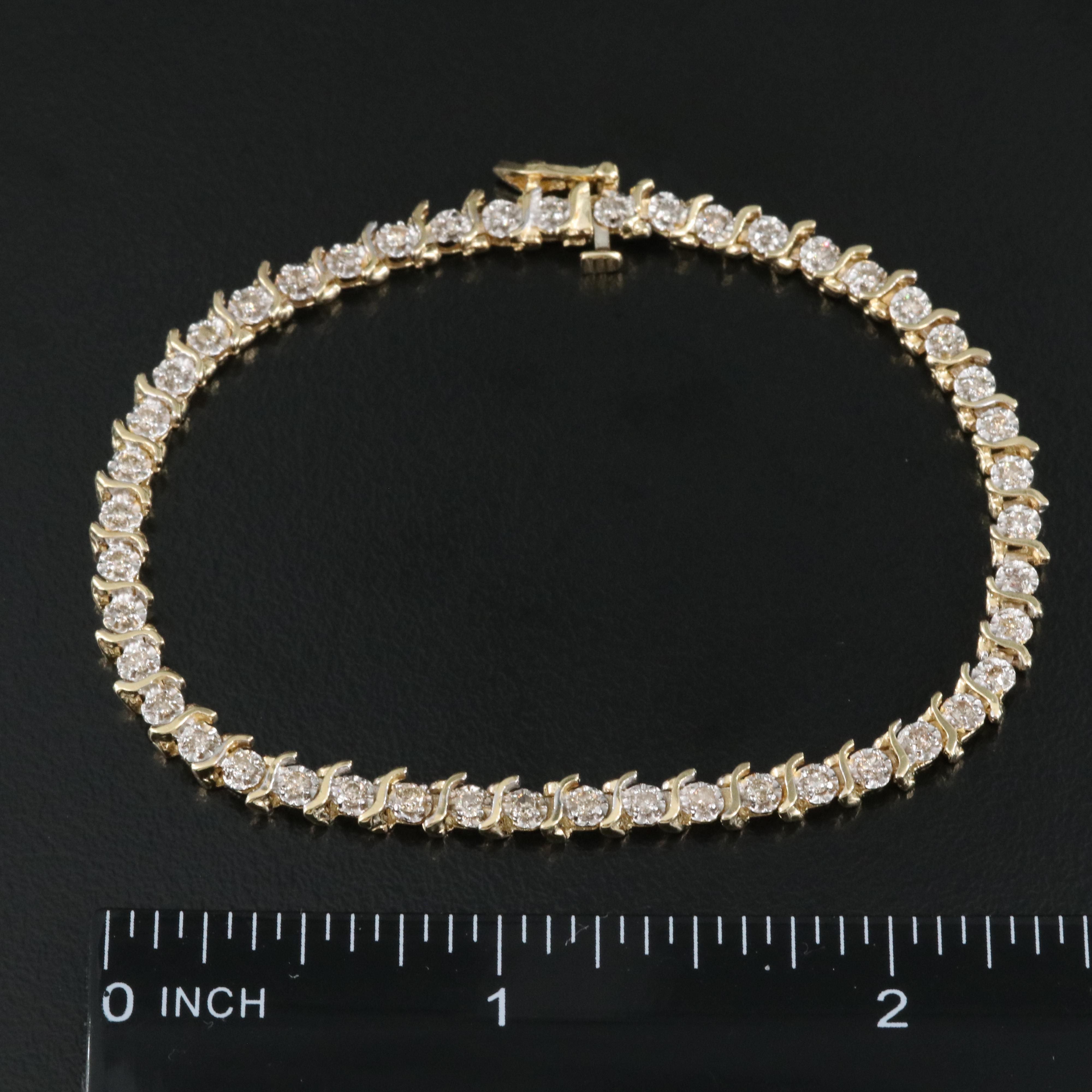 14K 0.78 CTW Diamond S Link Bracelet