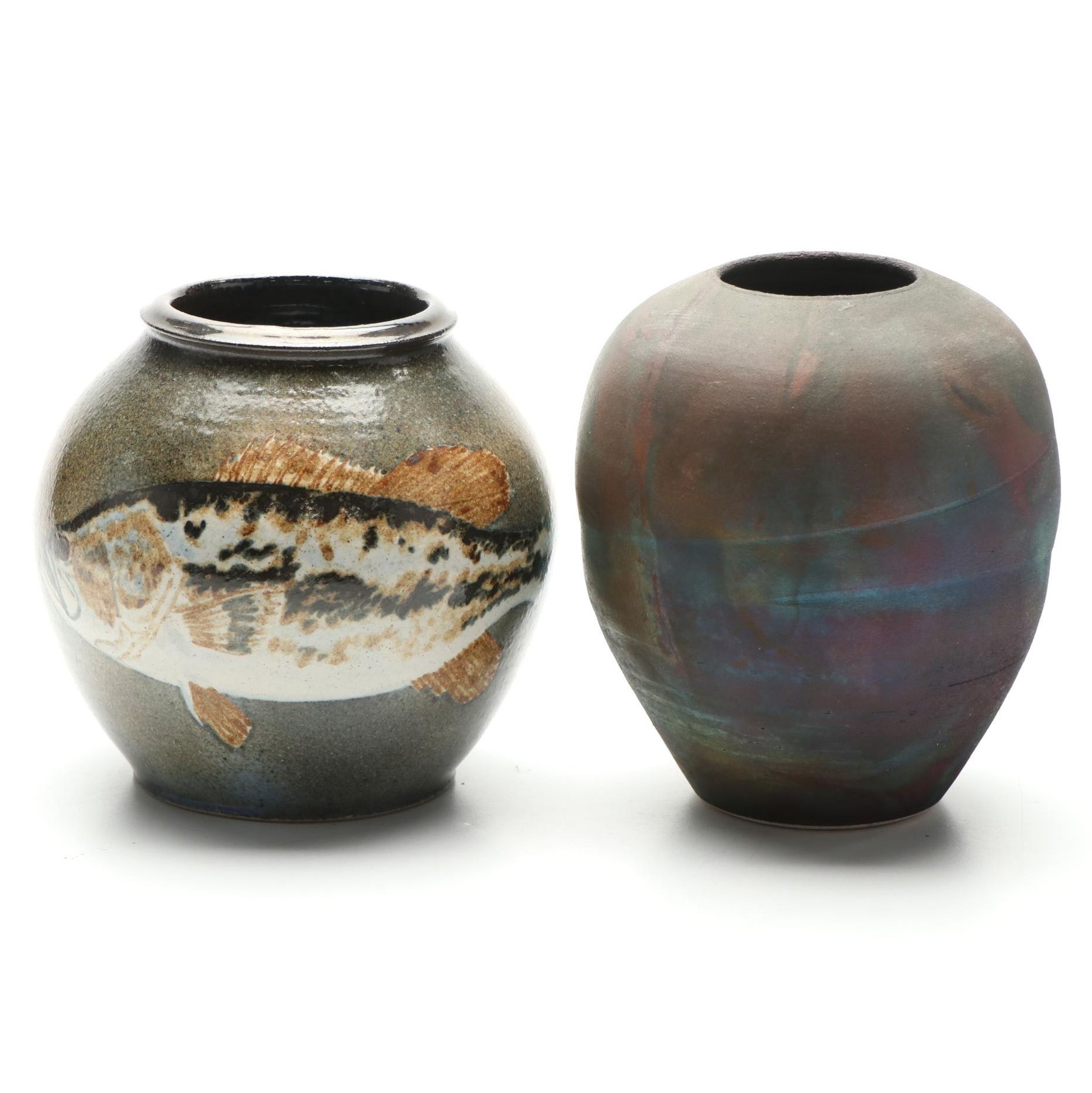Handmade Art Pottery Vases by Piper and McKee