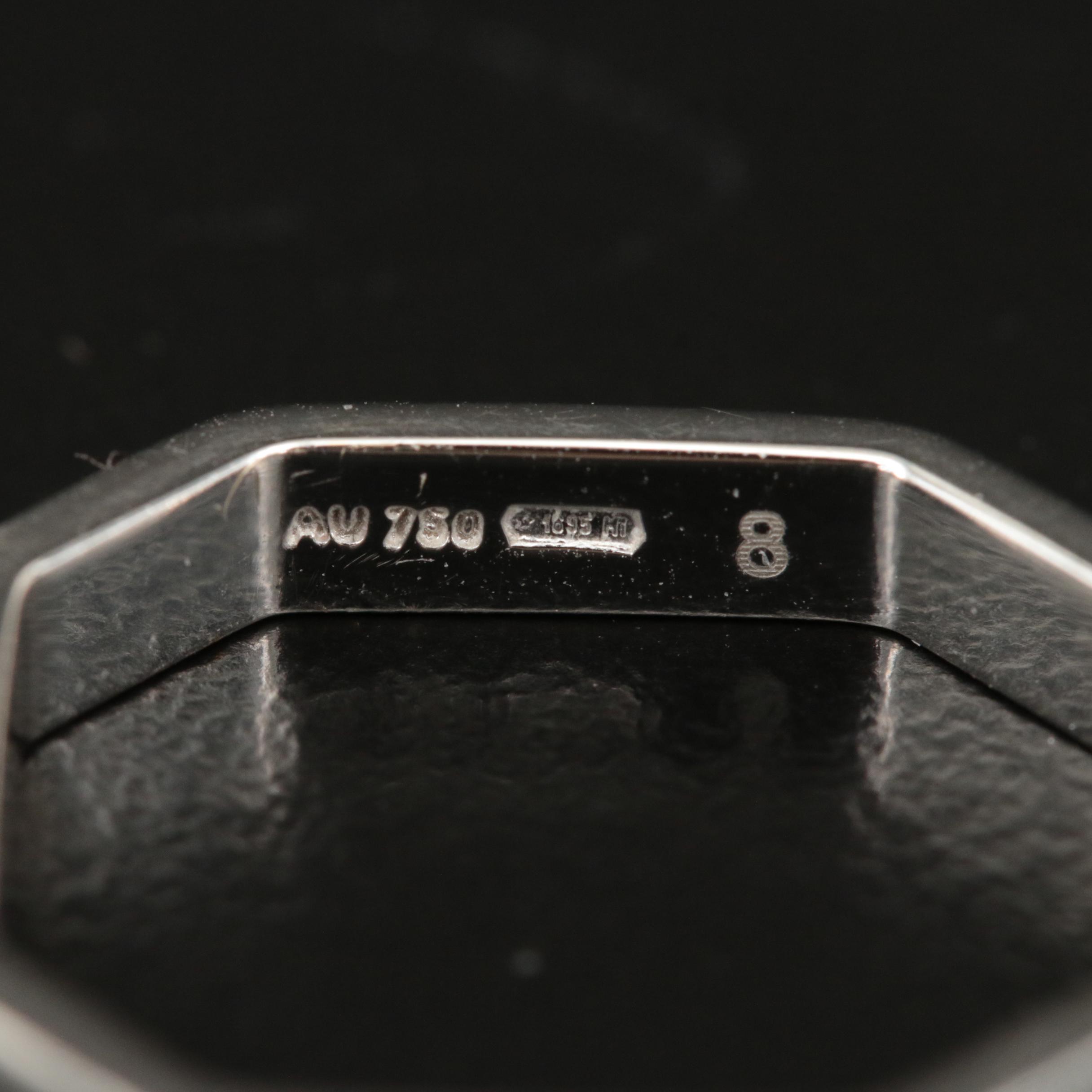 Gucci 18K Octagonal Ring