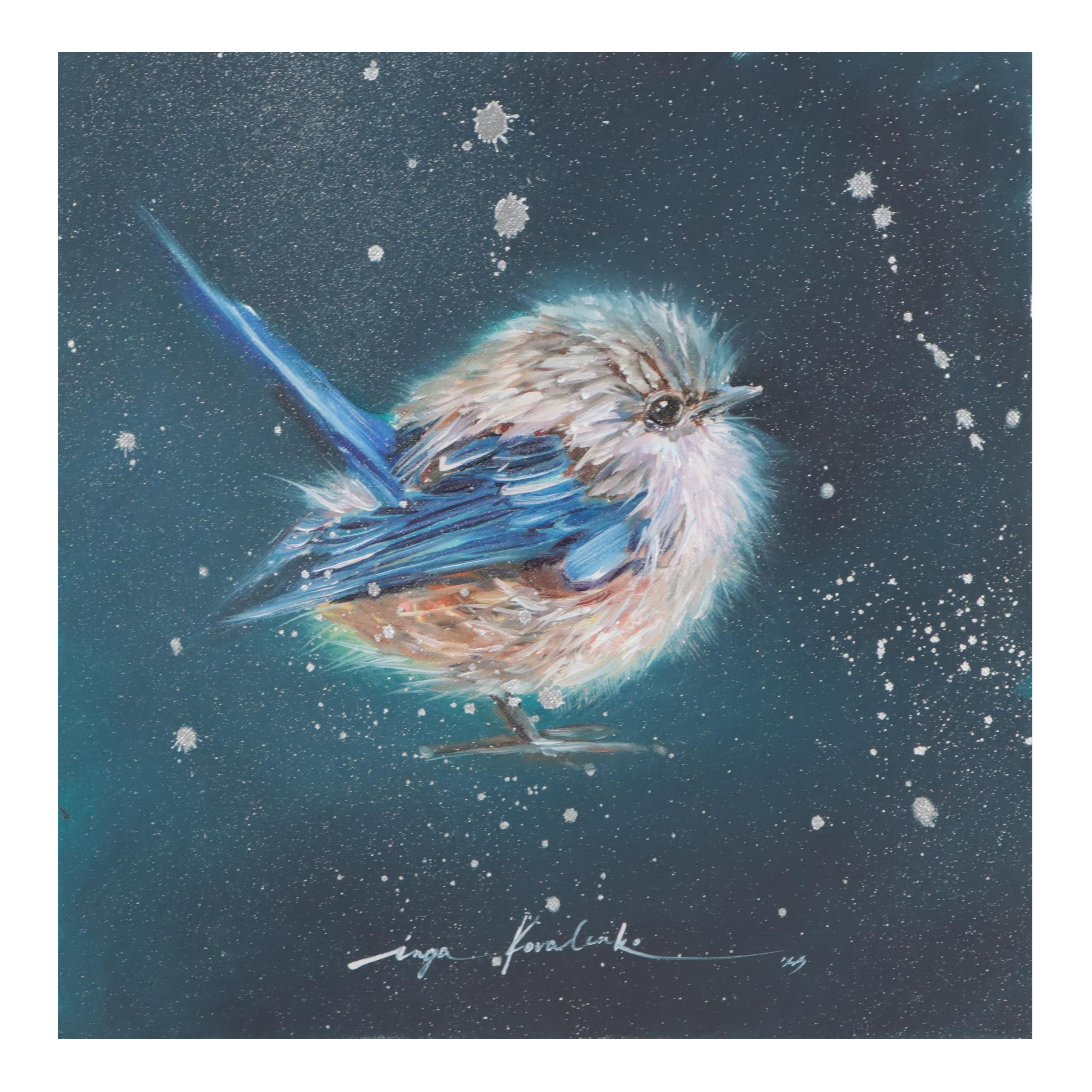 Inga Kovalenko Oil Painting of Bird, 2023