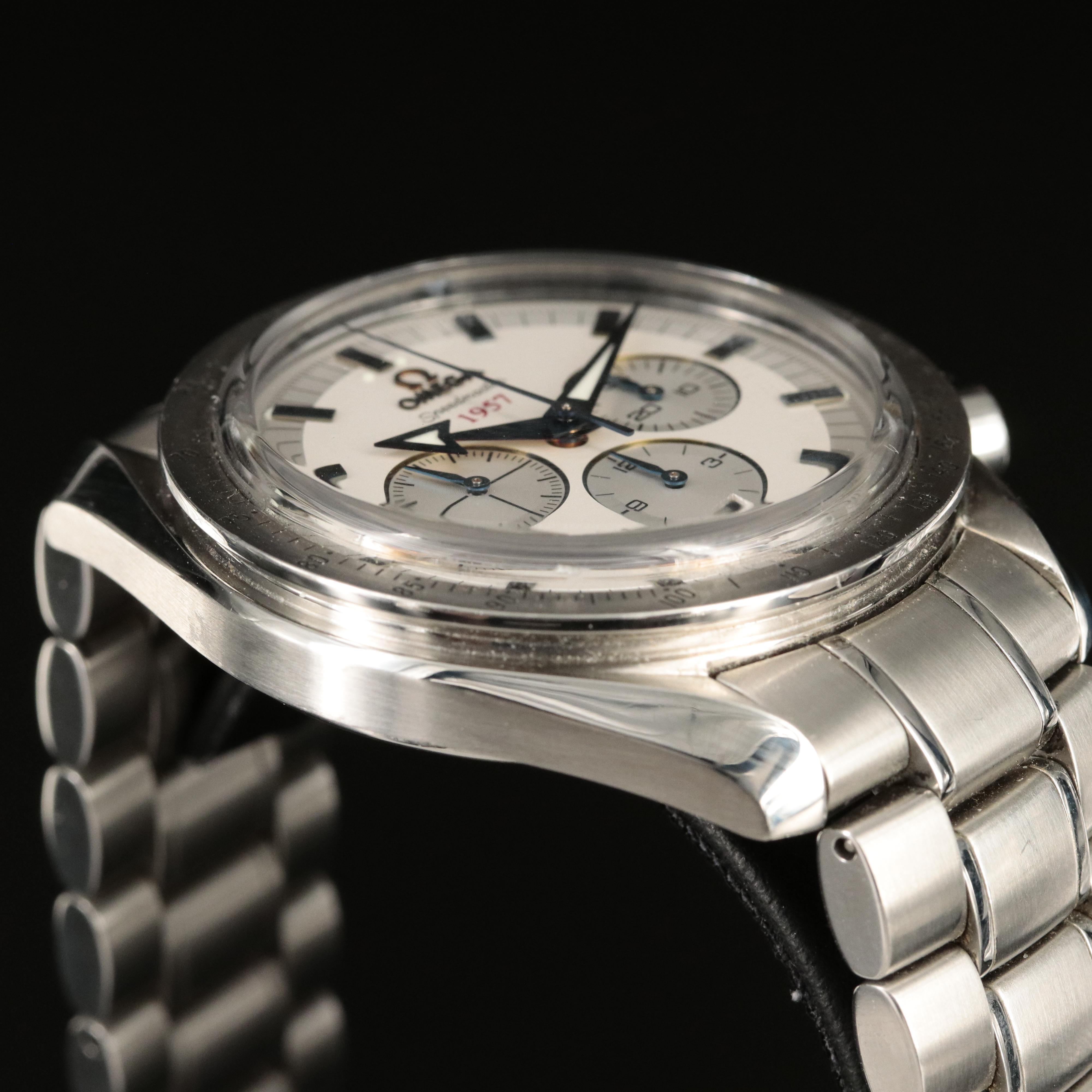 Omega Speedmaster 1957 "Broad Arrow" Chronograph Watch