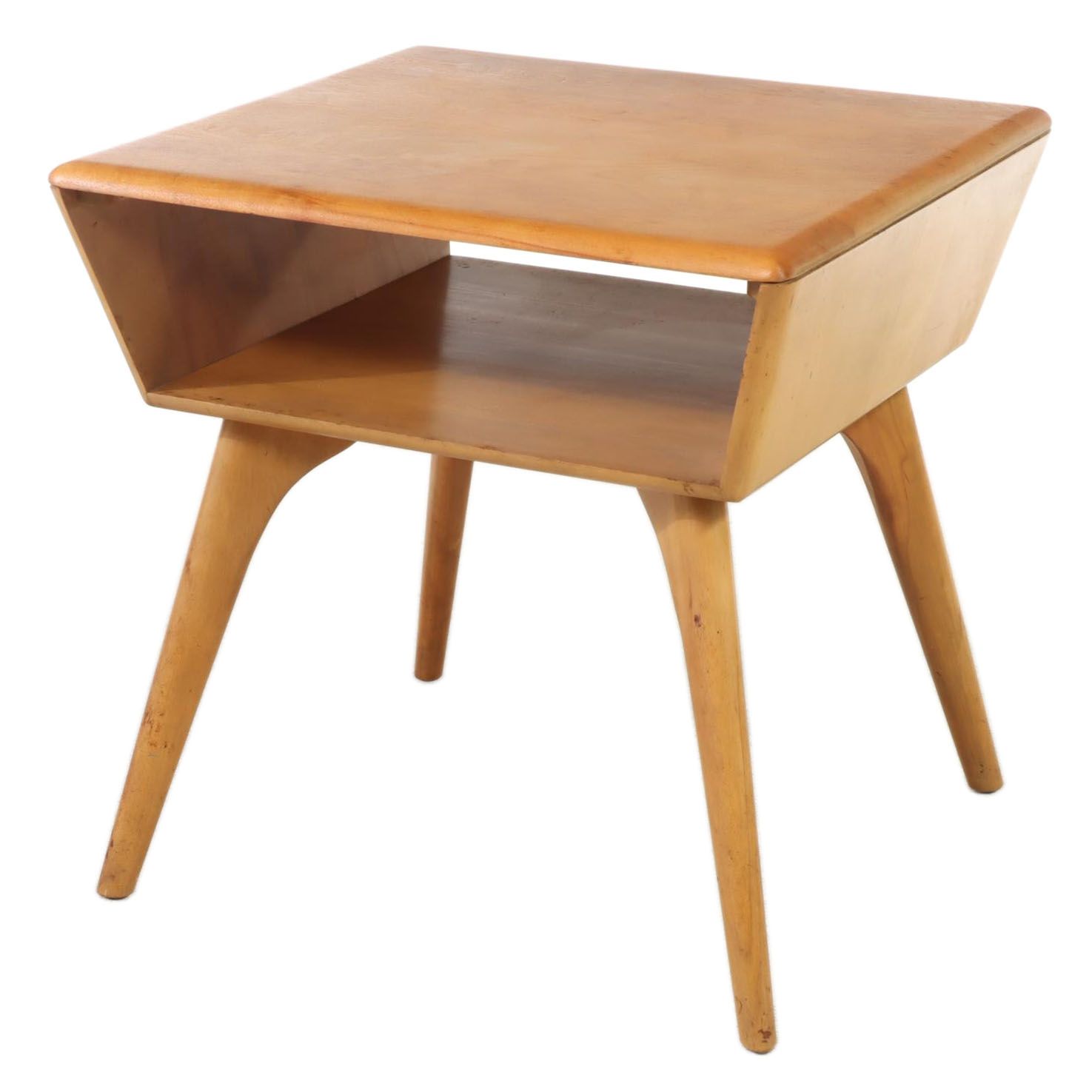 Heywood-Wakefield Mid Century Modern Two-Tier Side Table