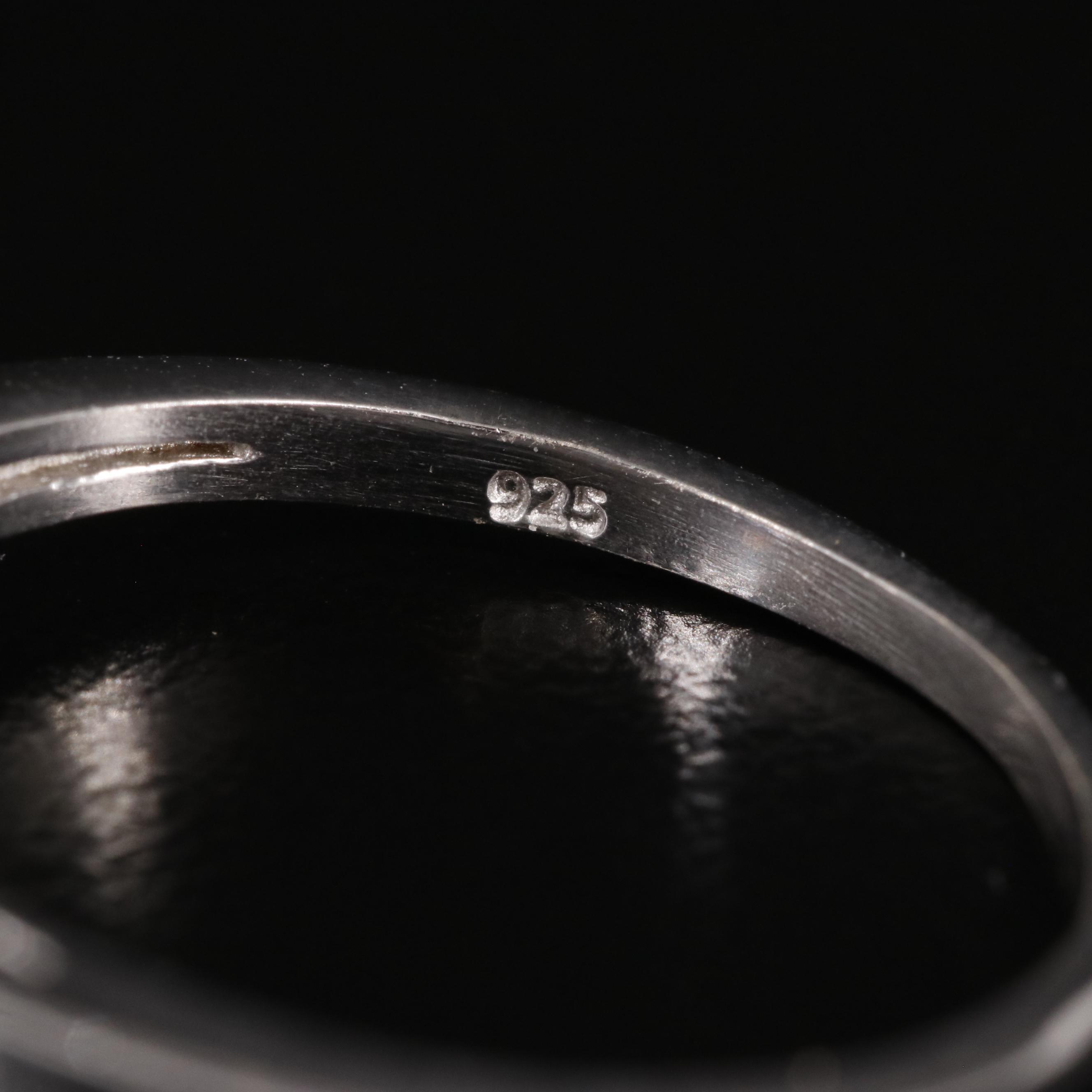 Sterling Amethyst Solitaire Ring