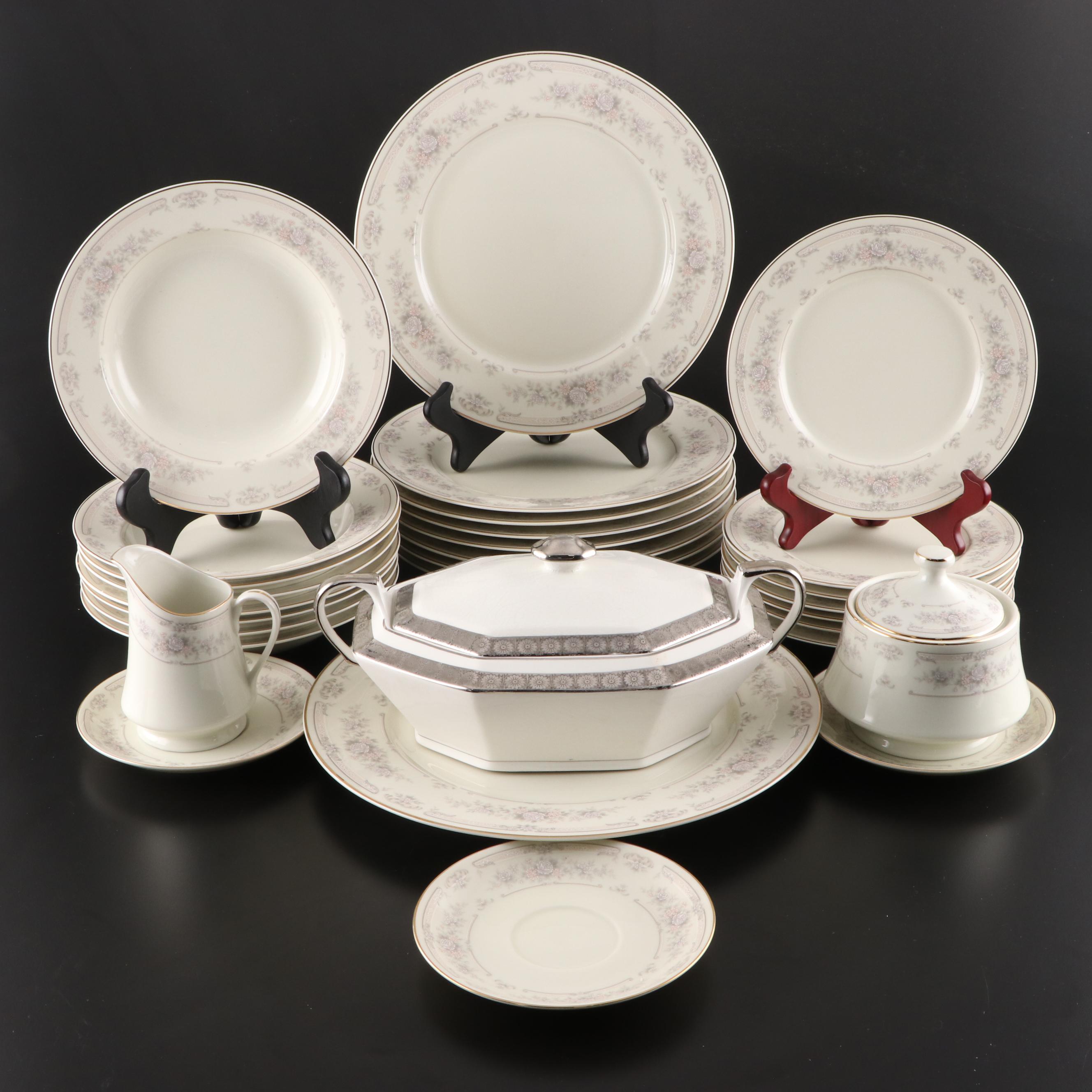 Royal Limited "Antique Lace" Dinnerware with Saxon China Covered Bowl