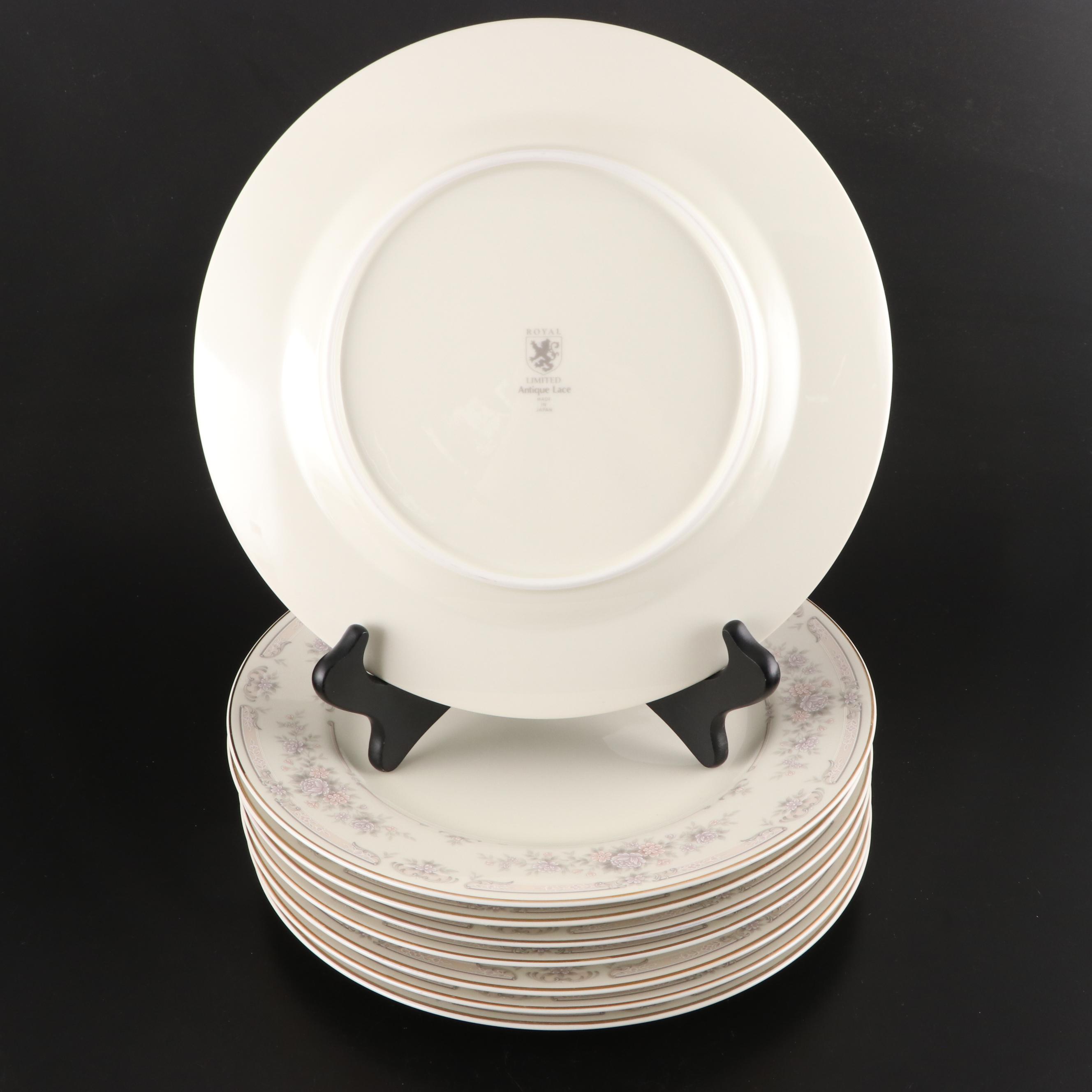 Royal Limited "Antique Lace" Dinnerware with Saxon China Covered Bowl