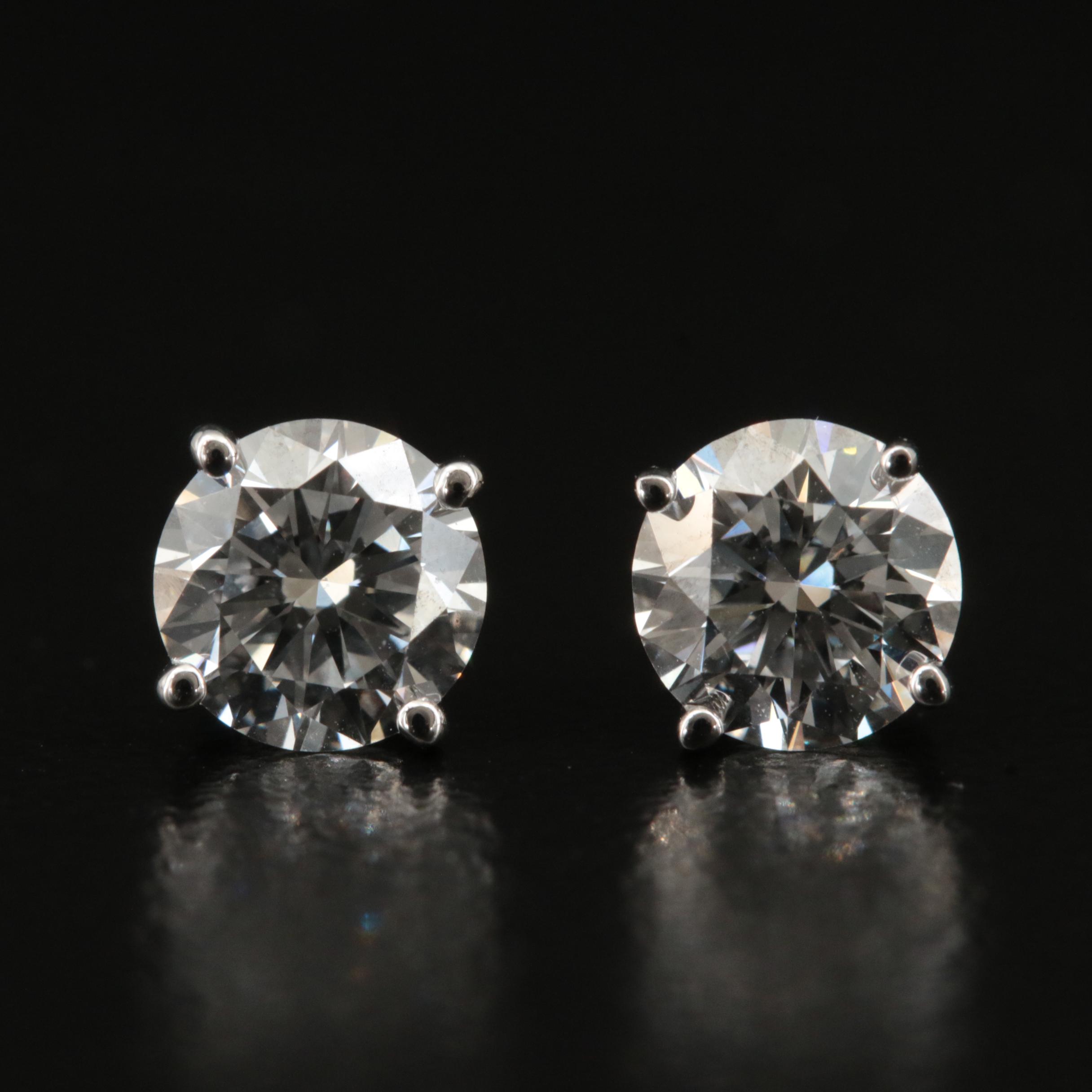 14K 1.30 CTW Lab Grown Diamond Stud Earrings