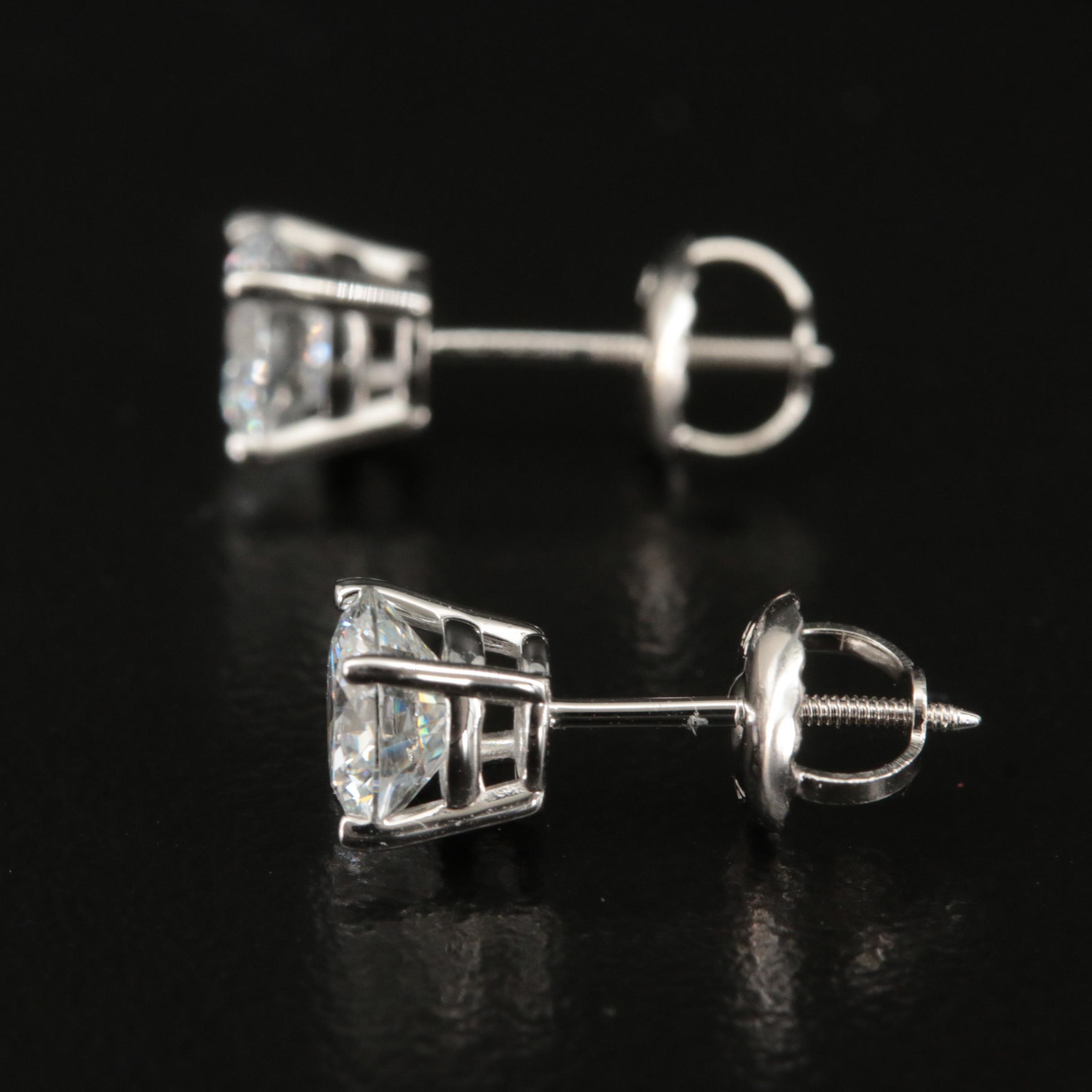 14K 1.30 CTW Lab Grown Diamond Stud Earrings