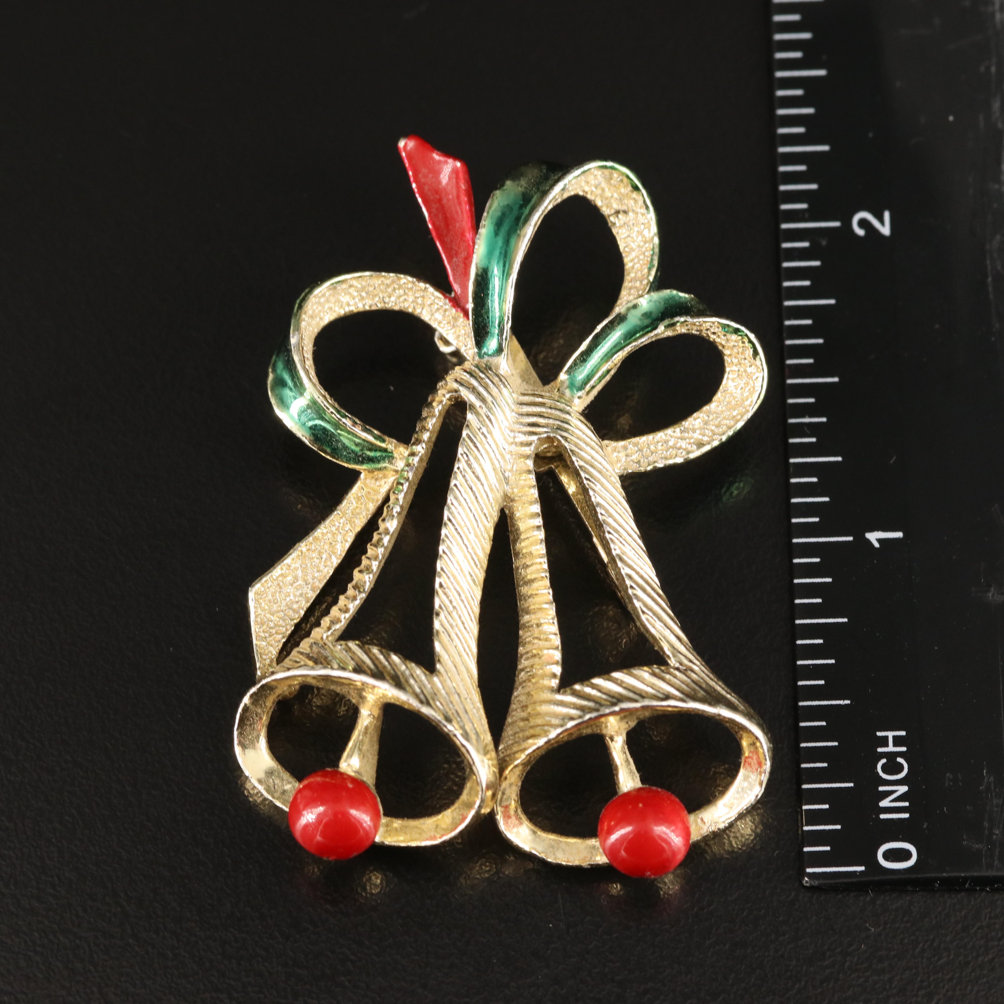 Vintage and Modern Holiday Brooches and Earrings