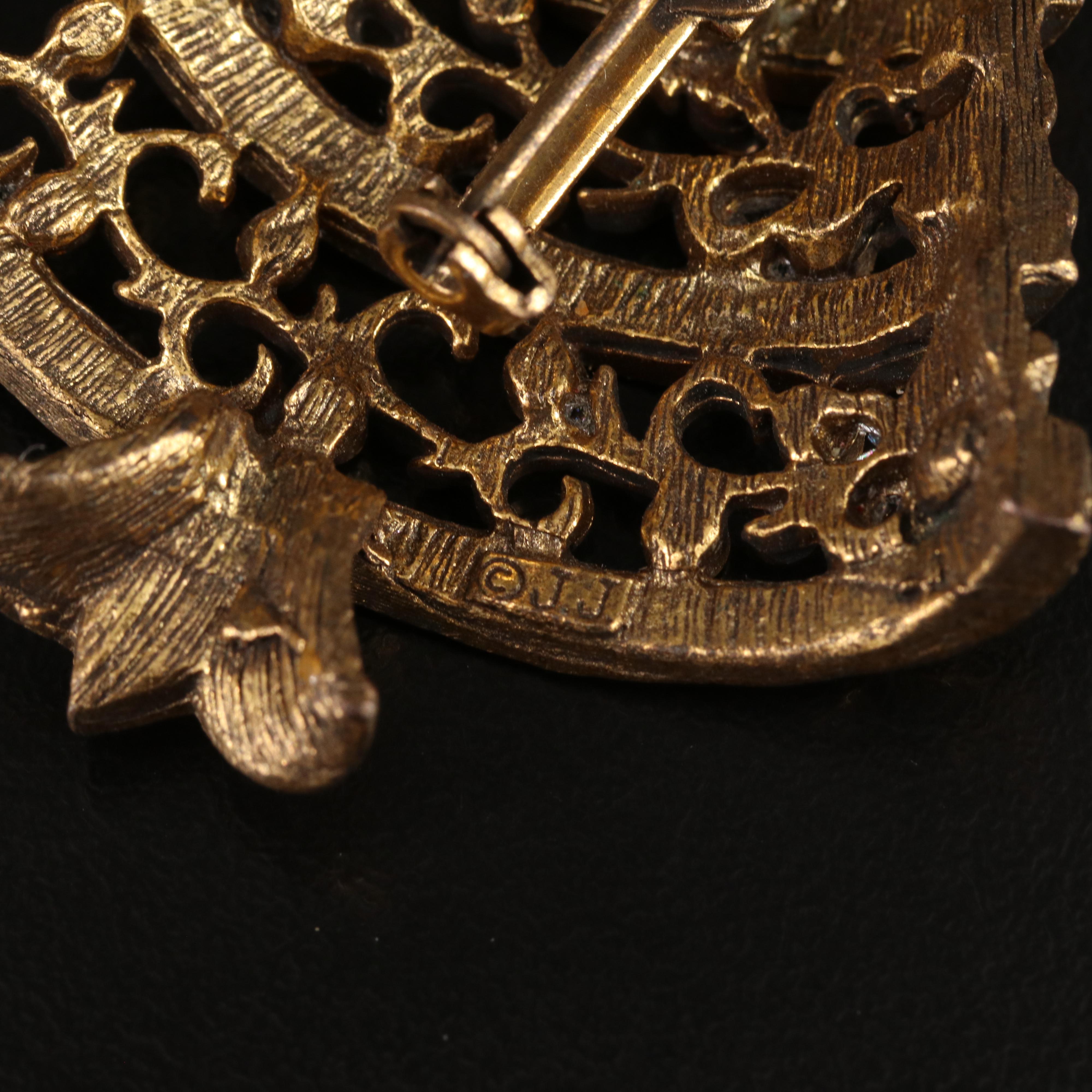 Vintage and Modern Holiday Brooches and Earrings