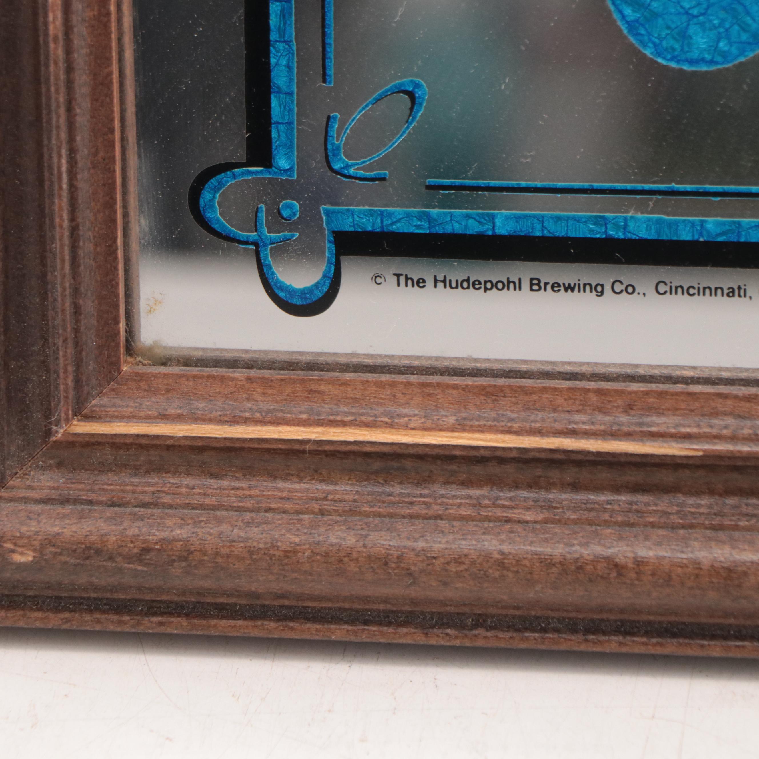 Hudy Delight Beer Mirrored Bar Sign