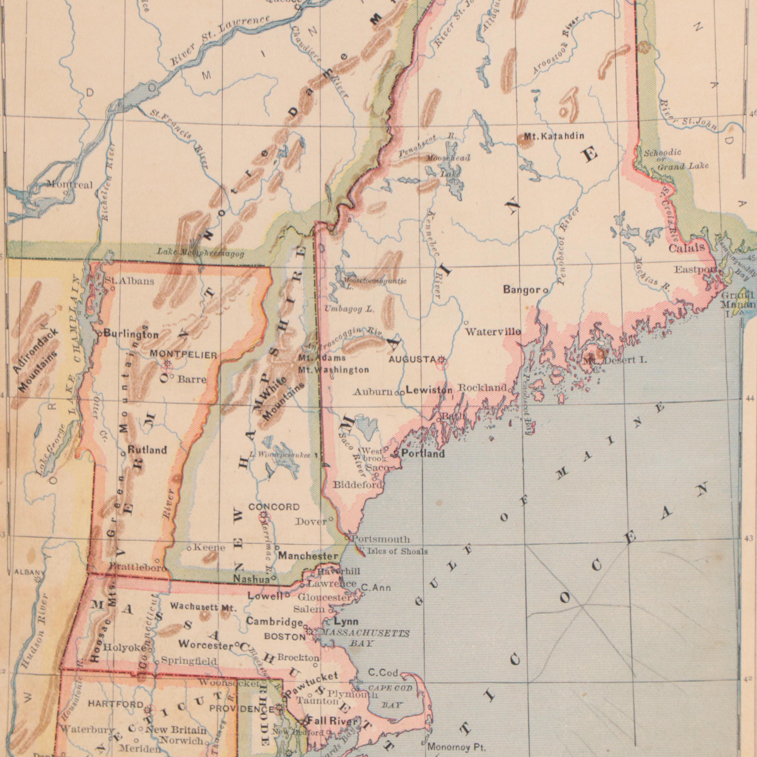Matthews, Northrup & Co. Wax Engraving Map "The New England States"