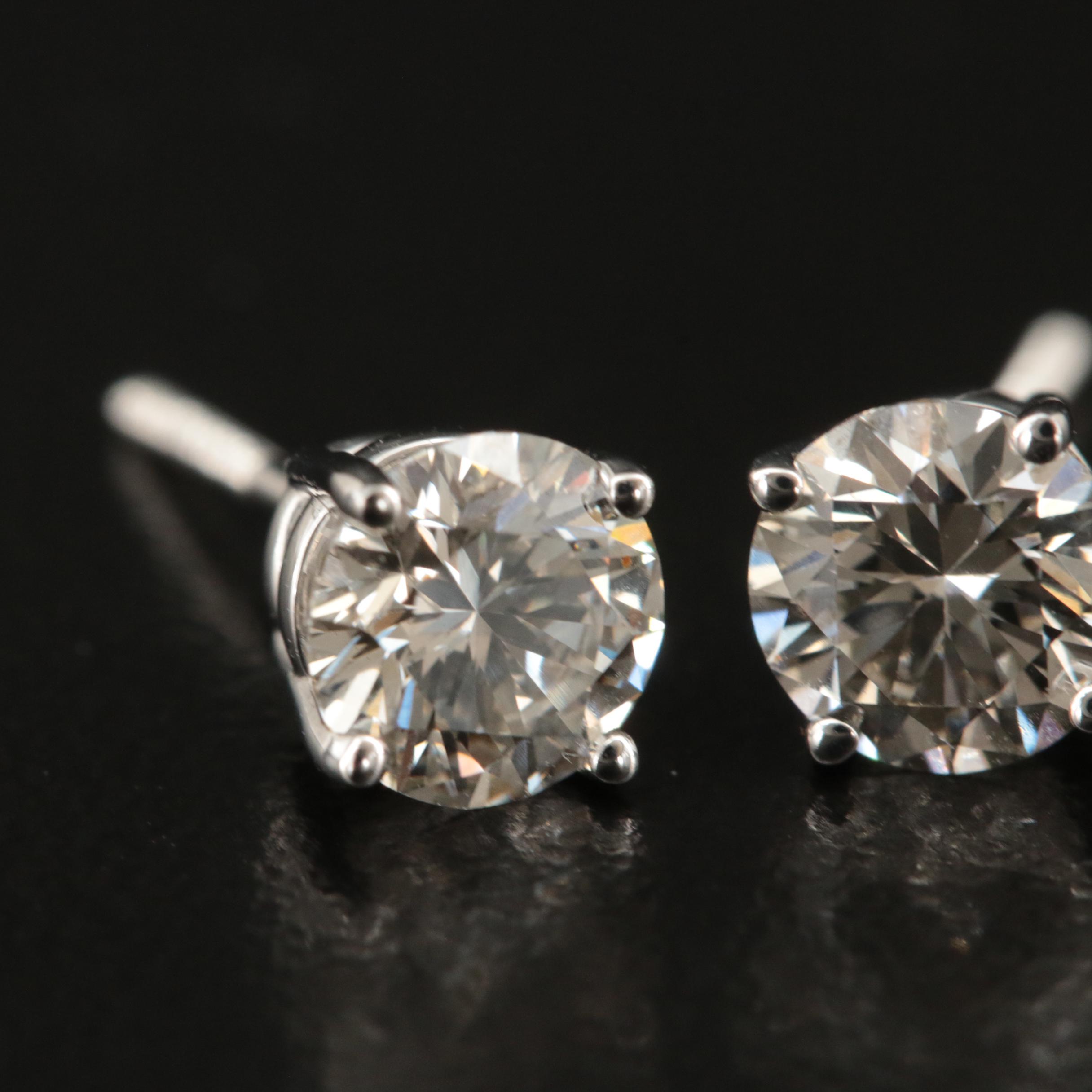 14K 1.16 CTW Lab Grown Diamond Stud Earring